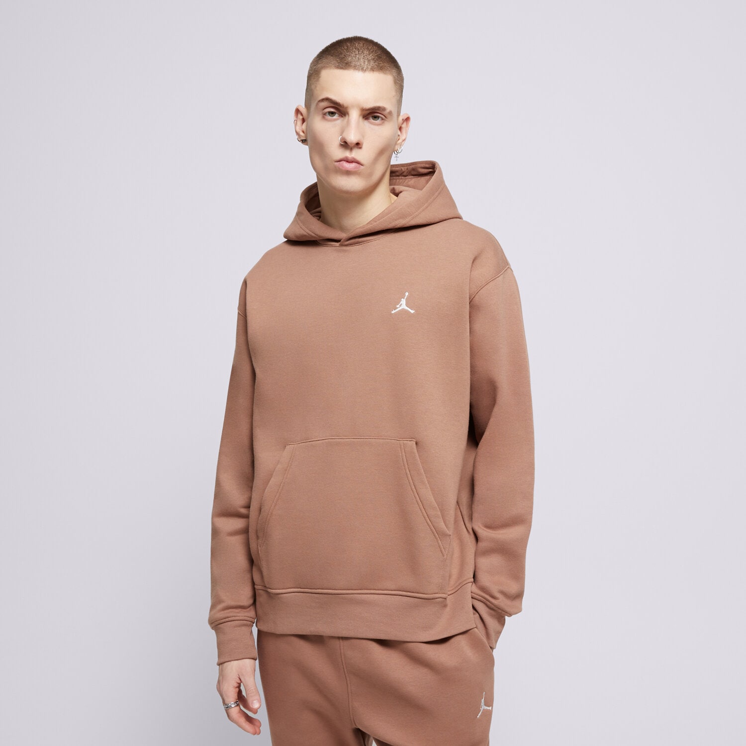 Bărbați bluză JORDAN BLUZĂ BLUZĂ CU GLUGĂ M J BRKLN FLC PO FV7281-223 Maro