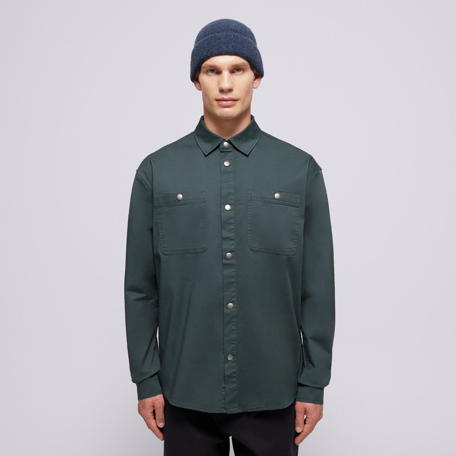 Bărbați tricou CHAMPION CĂMAșĂ SHIRT 220508GS514 Verde