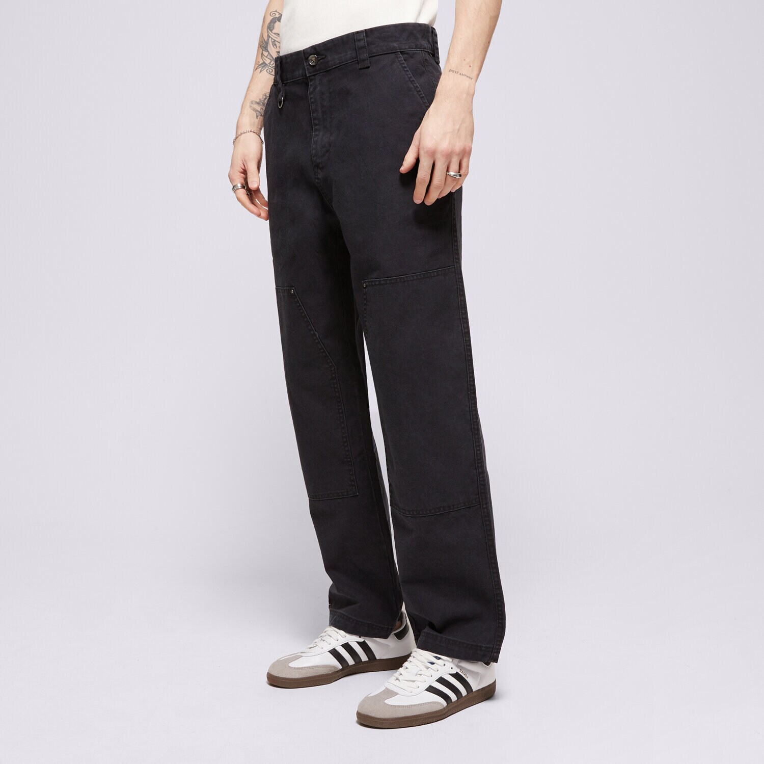 Bărbați pantaloni CHAMPION PANTALONI  STRAIGHT HEM PANTS 220506KK001 Negru