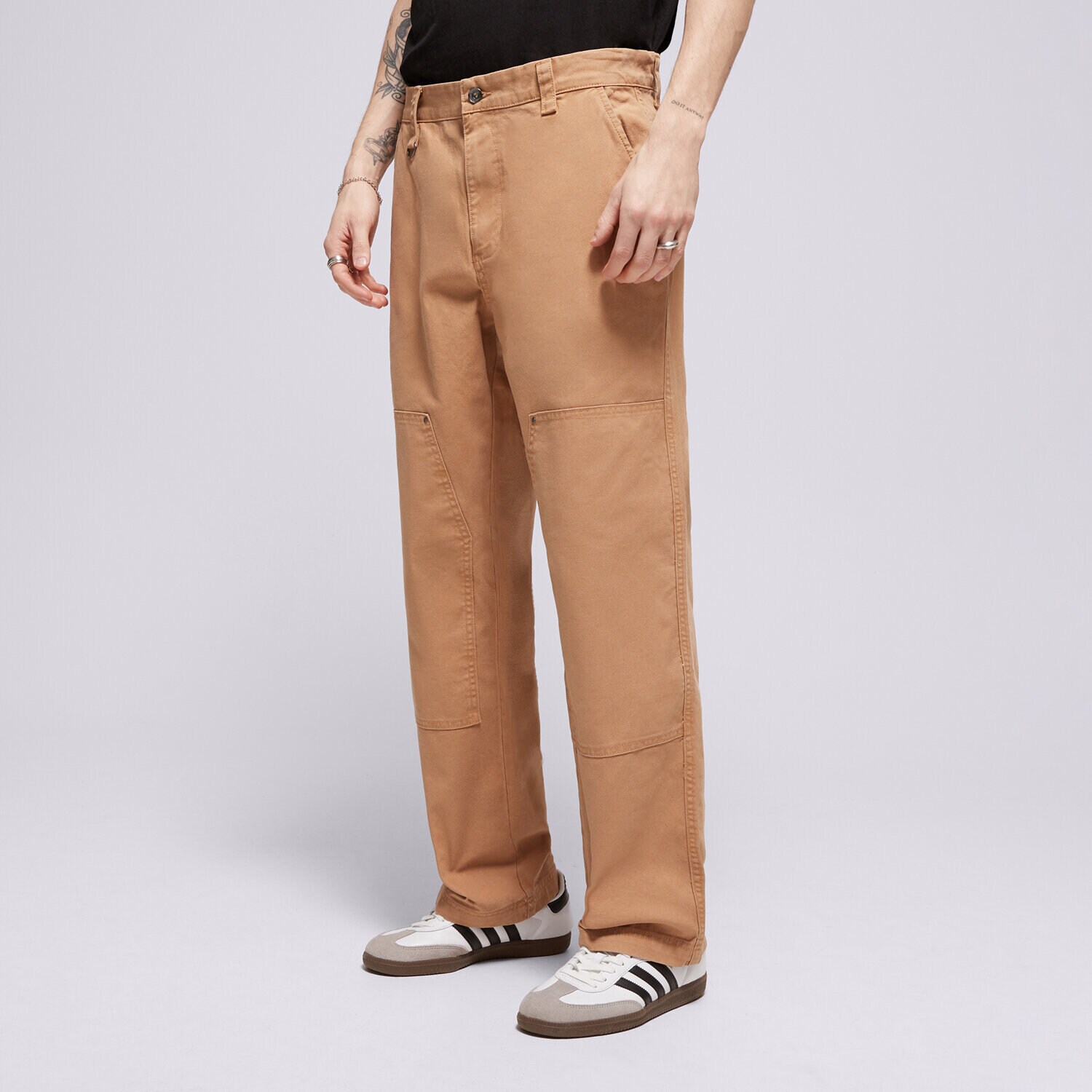 Bărbați pantaloni CHAMPION PANTALONI  STRAIGHT HEM PANTS 220506MS034 Bej