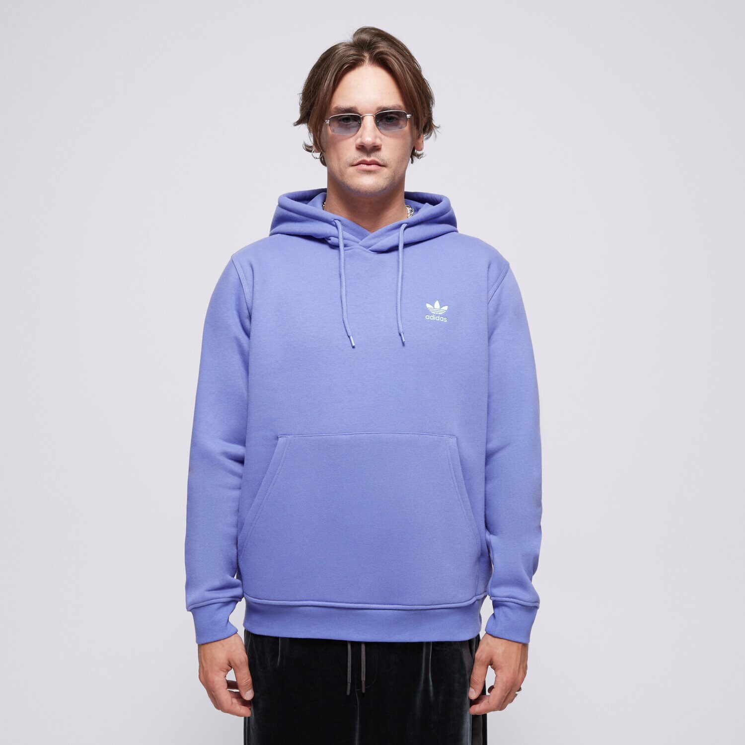 Bărbați bluză ADIDAS BLUZĂ CU GLUGĂ ESS HD IY4926 Albastru