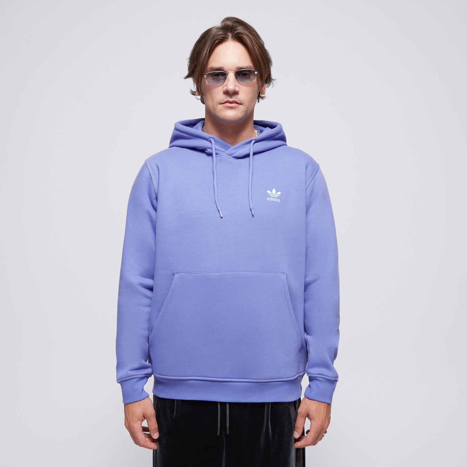 Bărbați bluză ADIDAS BLUZĂ CU GLUGĂ ESS HD IY4926 Albastru