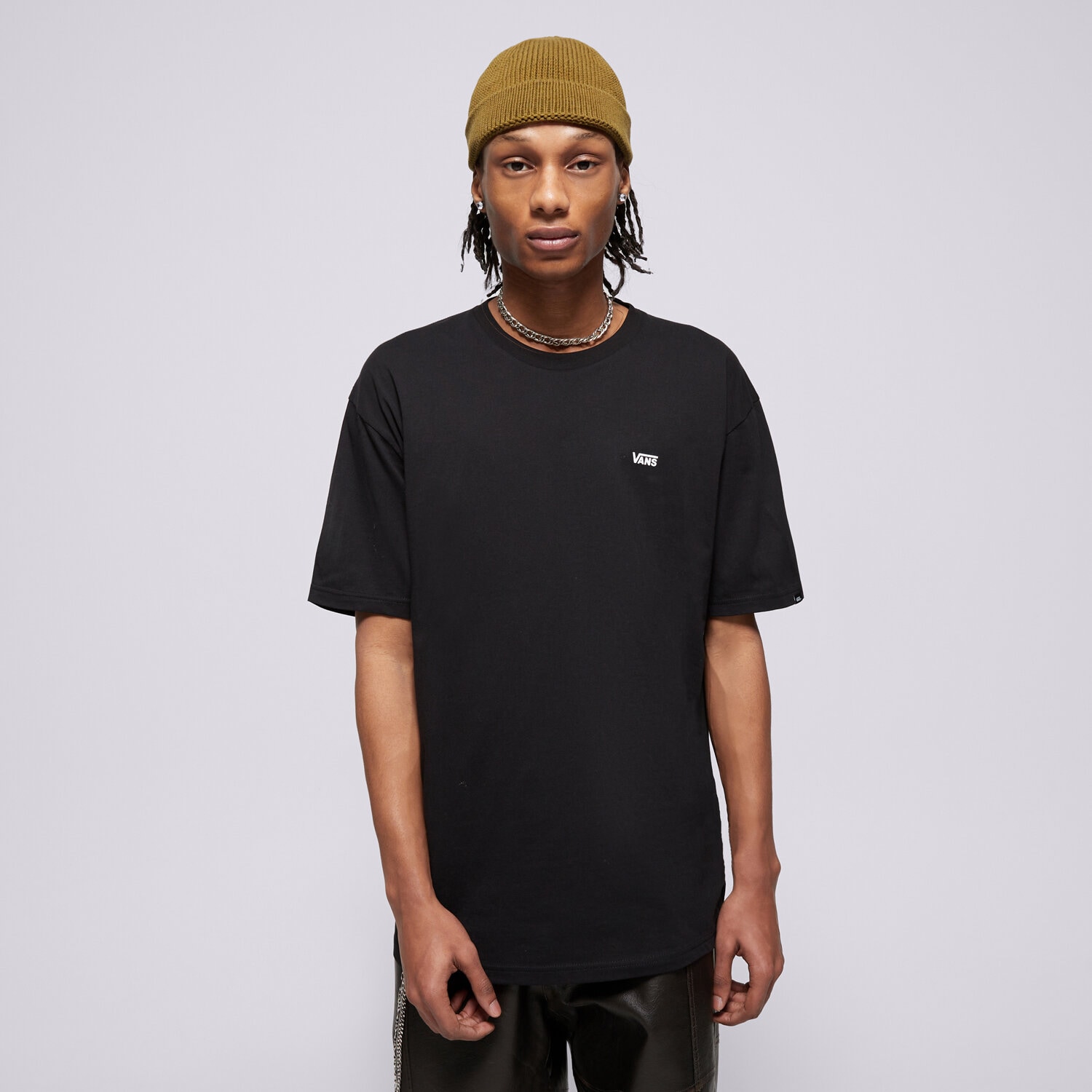 Bărbați tricou VANS TRICOU MN LEFT CHEST LOGO TEE BLACK VN0A3CZEY281 Negru