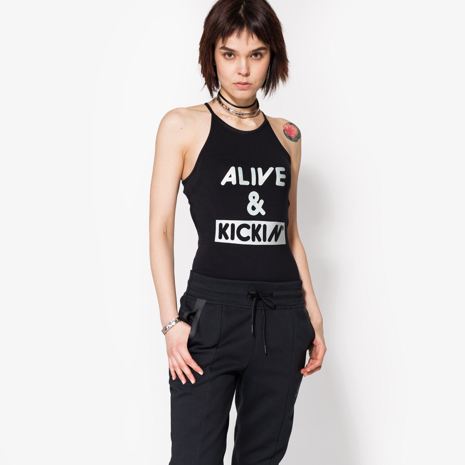 Femei tricou CONFRONT TOP HIT CF17TOP06001 Negru