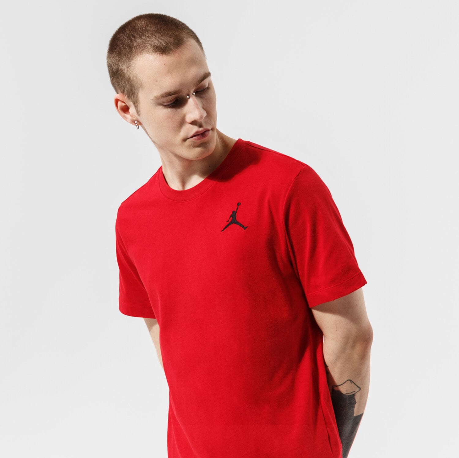 Bărbați tricou JORDAN TRICOU M J JUMPMAN EMB SS CREW DC7485-687 Roșu