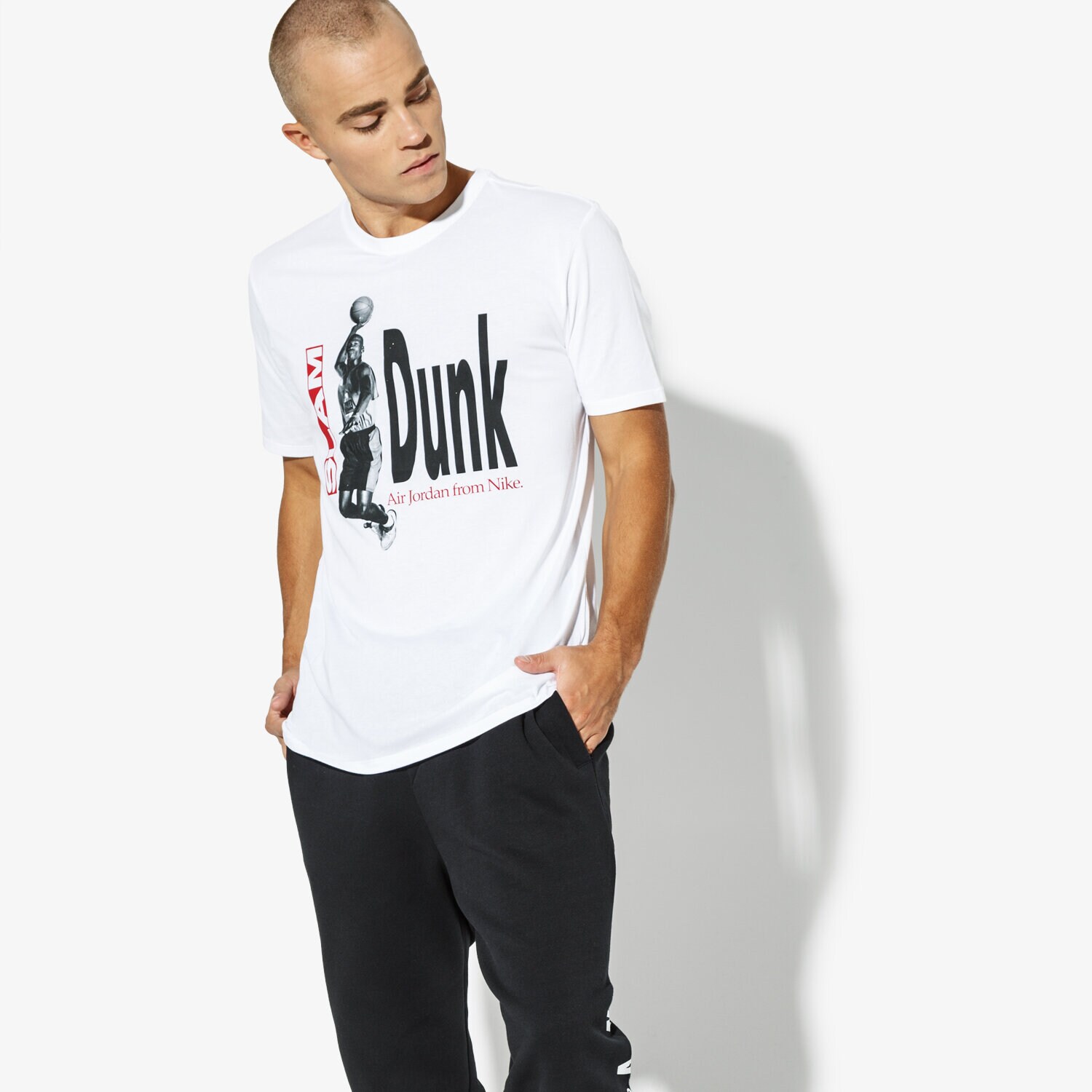 Bărbați tricou JORDAN TRICOU SS JORDAN M JBSK TEE AIR PHOTO 939614-100 Alb