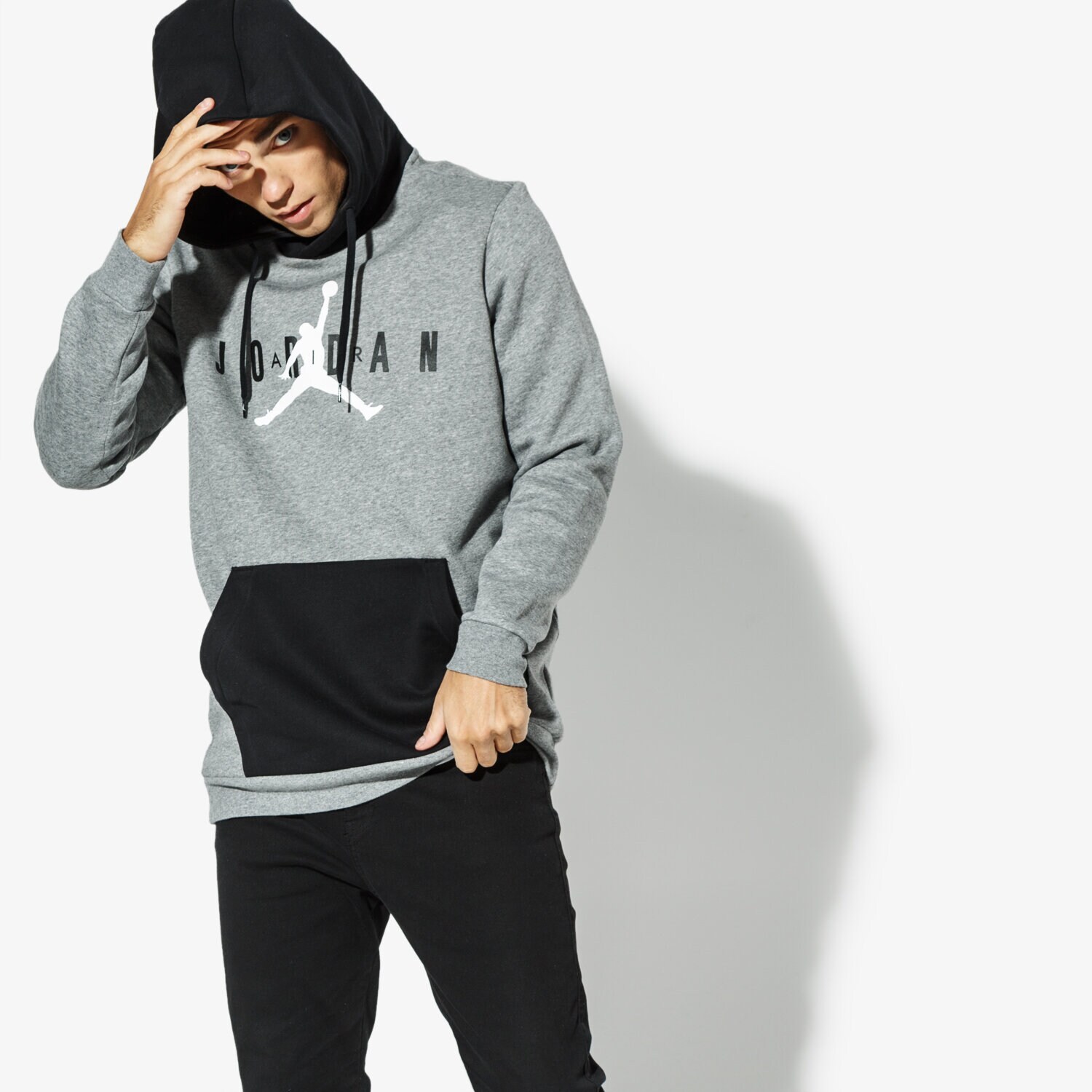 Bărbați bluză JORDAN BLUZĂ JORDAN JUMPMAN AIR FLEECE PO AA1451-091 Gri