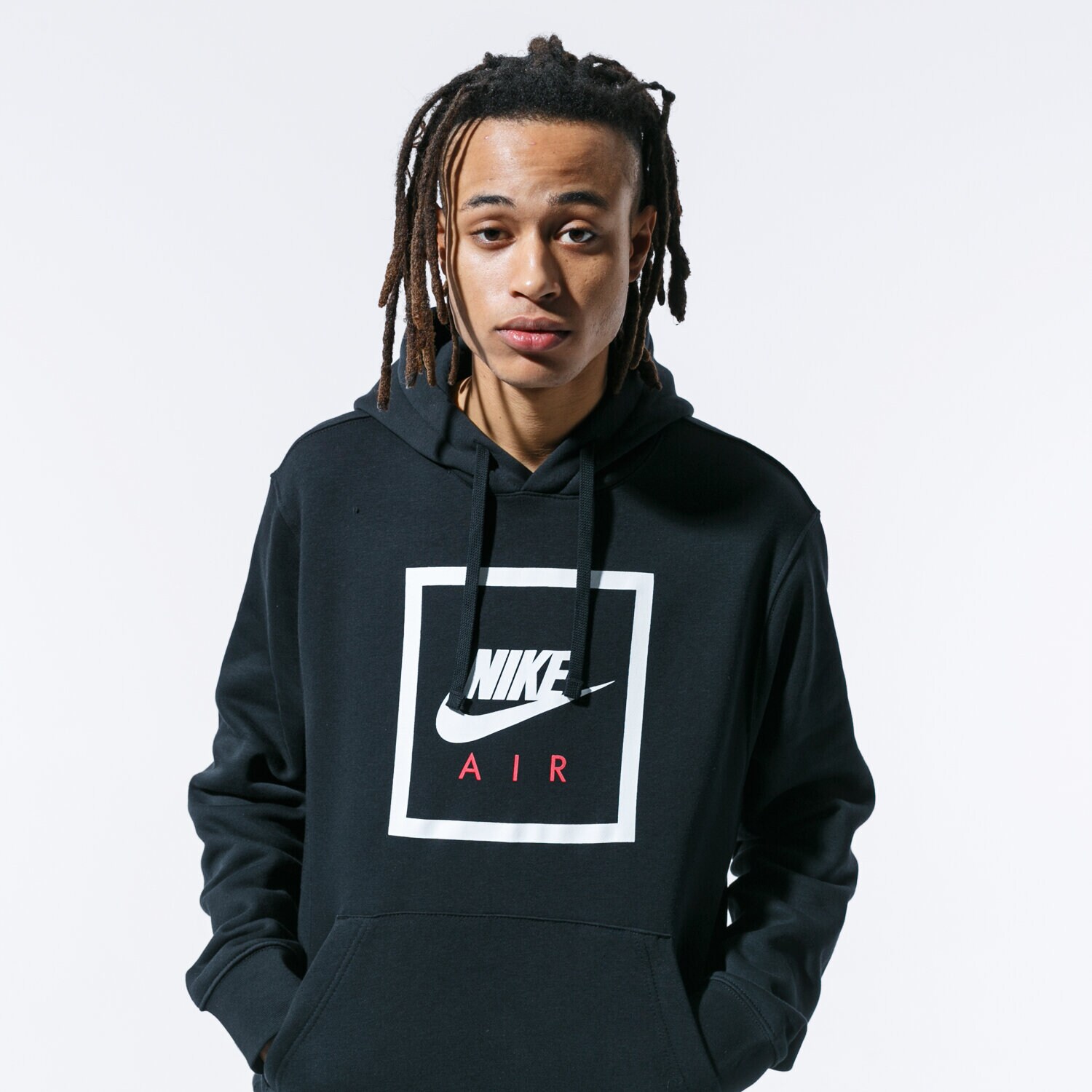 Bărbați bluză NIKE BLUZĂ M NSW PO HOODIE NIKE AIR 5 CI1052010 Negru