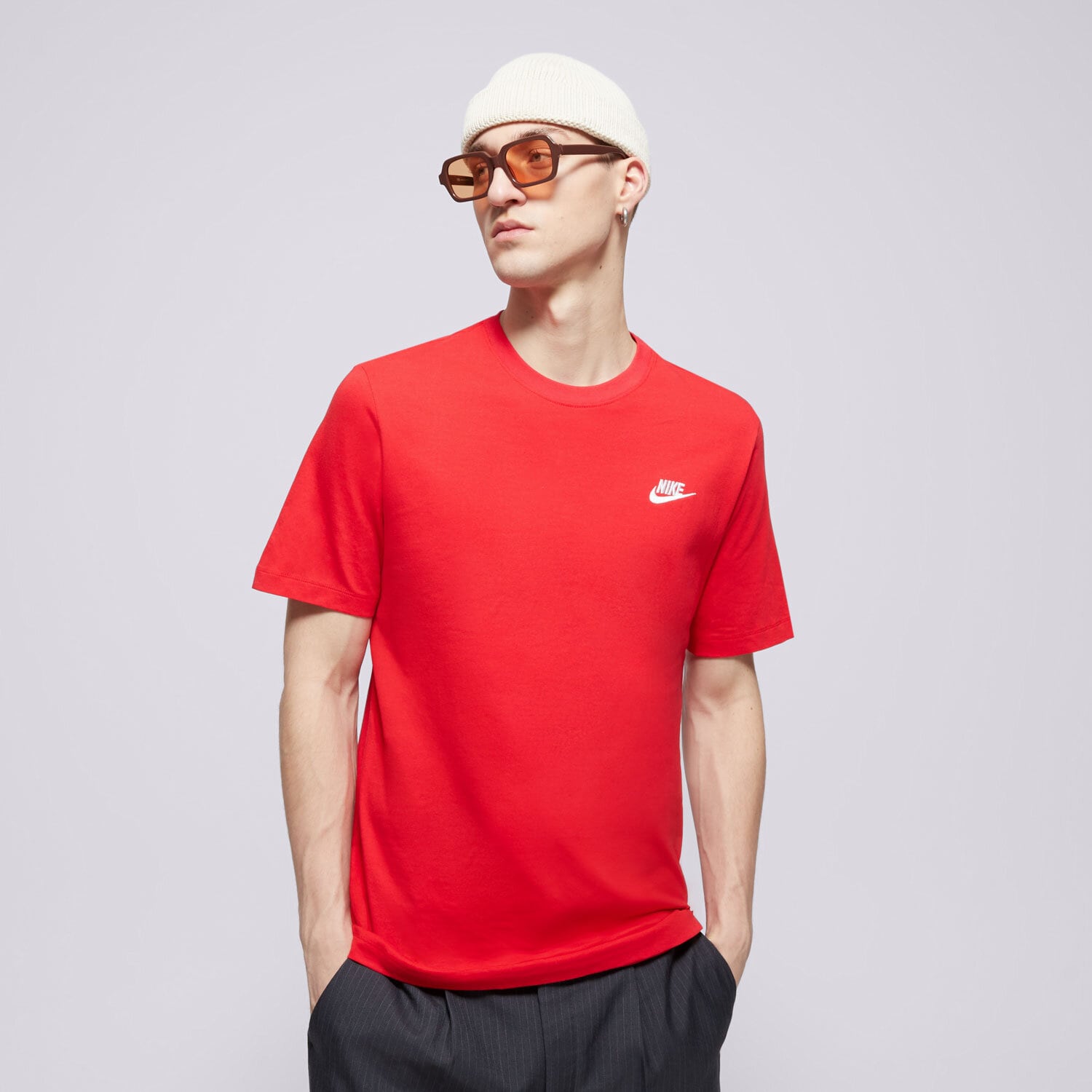 Bărbați tricou NIKE SPORTSWEAR CLUB TRICOU AR4997-657 Roșu