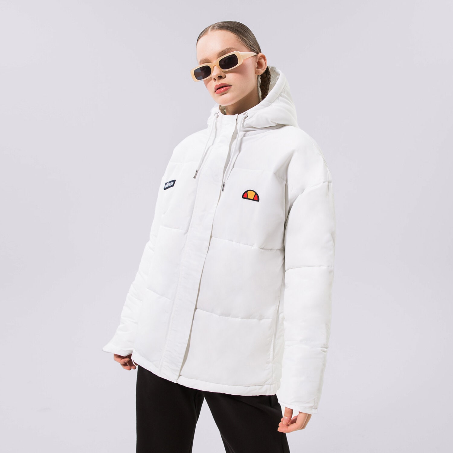 Femei geacă de iarnă ELLESSE JACHETĂ CU PUF PEJO PADDED JACKET WHT SGC05501908 Alb