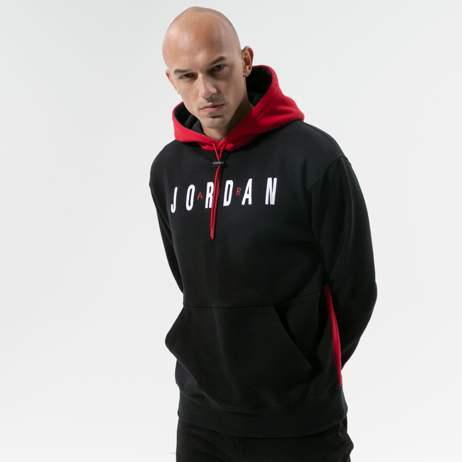 Bărbați bluză JORDAN BLUZĂ CU GLUGĂ JUMPMAN AIR CW8434-010 Negru