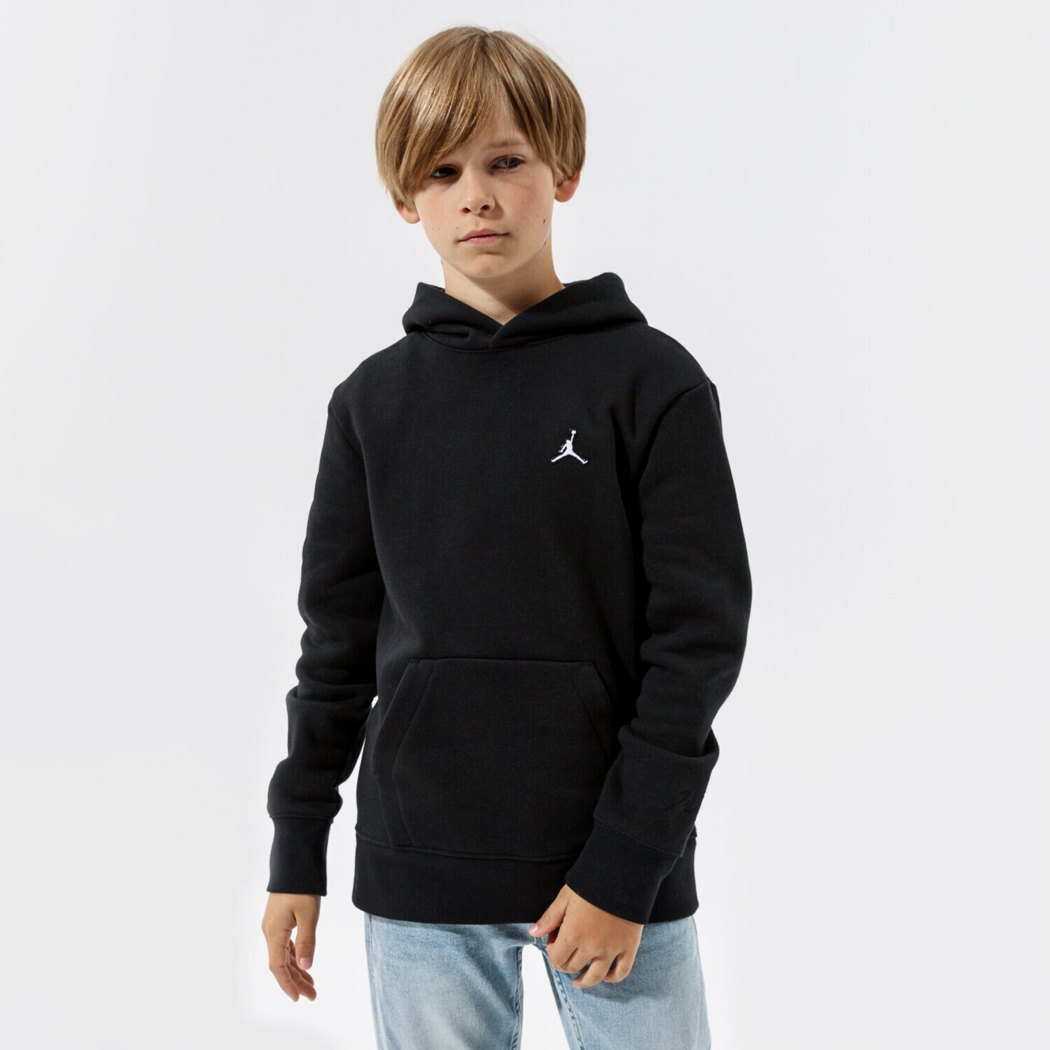 Copii bluză JORDAN BLUZĂ CU GLUGĂ ESSENTIALS PO BOY 95A715-023 Negru