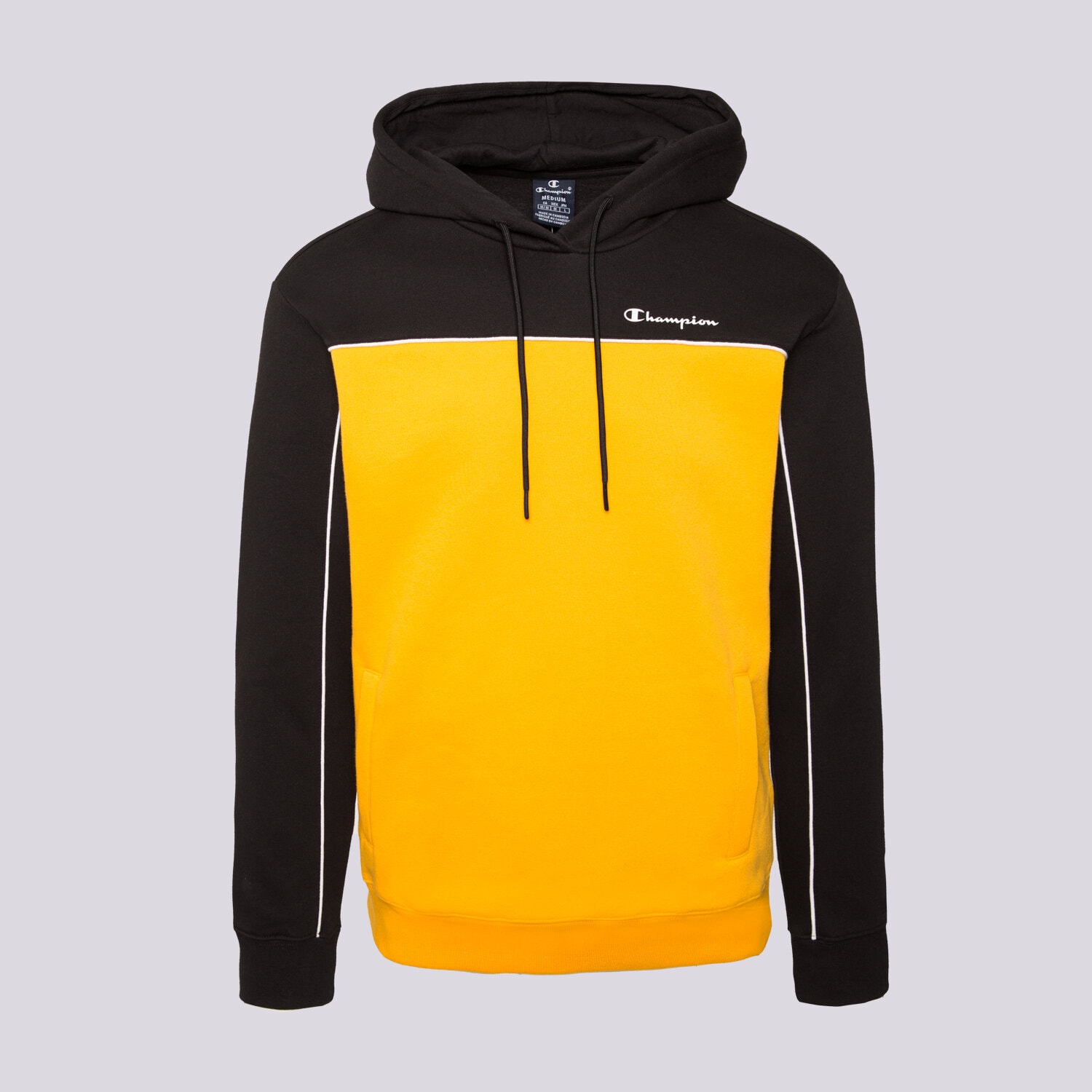 Bărbați bluză CHAMPION BLUZĂ CU GLUGĂ HOODED SWEATSHIRT 217850KK001 Galben Muștar