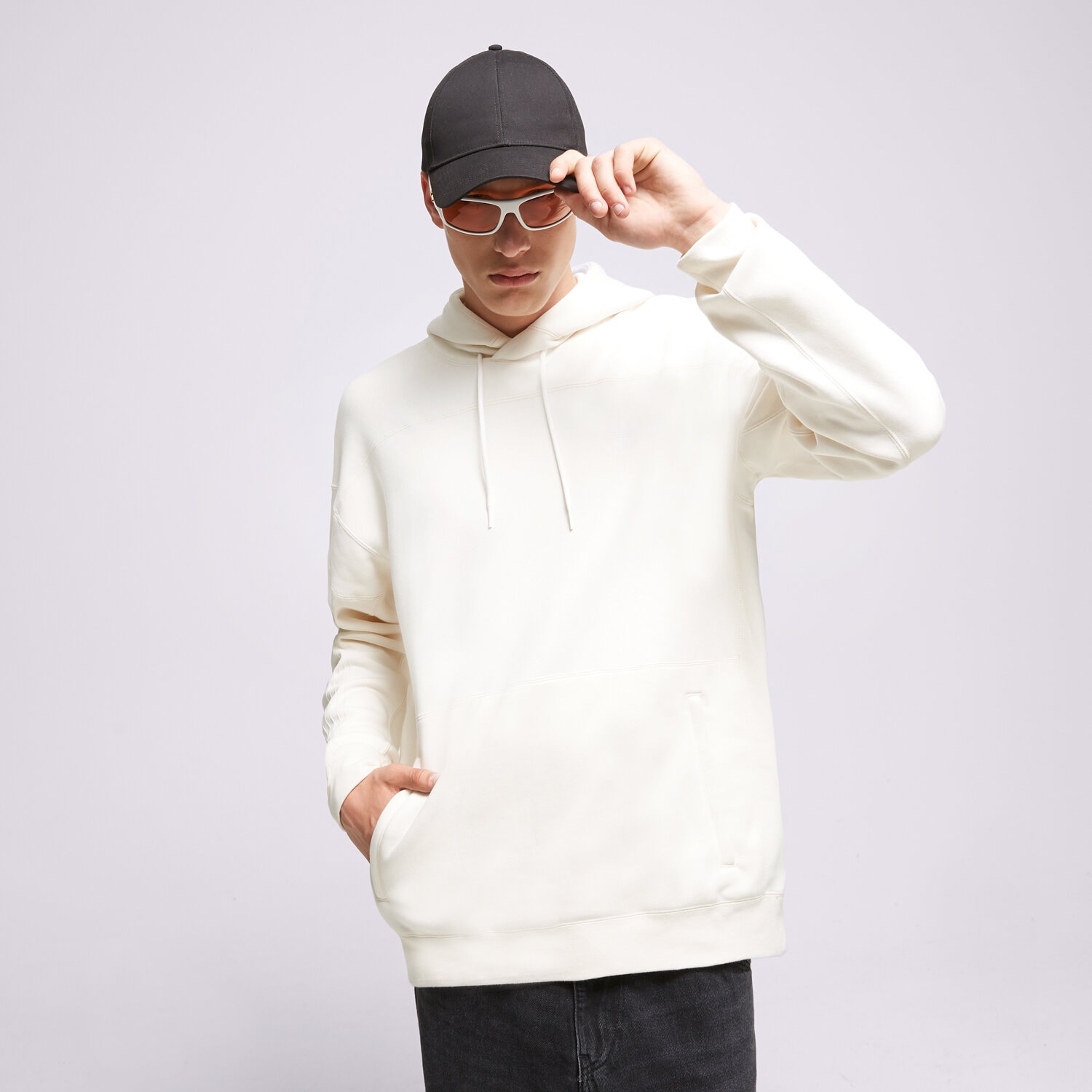 Bărbați bluză ADIDAS BLUZĂ CU GLUGĂ CC HOODY HC1971 Bej