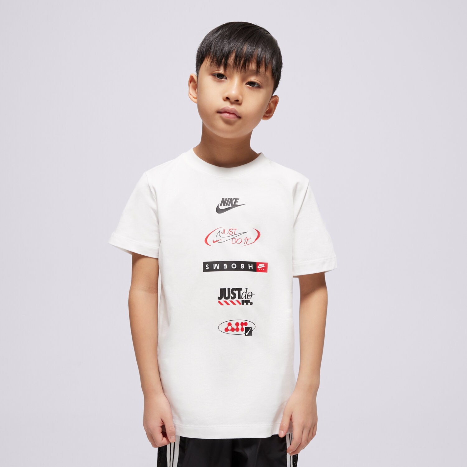 Copii tricou NIKE TRICOU K NSW TEE LOGOS BOY HM5662-100 Alb