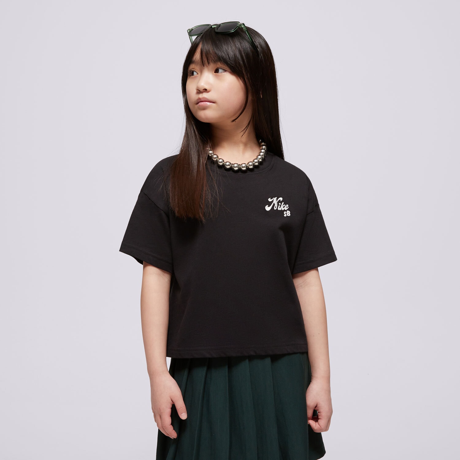 Copii tricou NIKE TRICOU G NK SB TEE BOXY GIRL HM6312-010 Negru