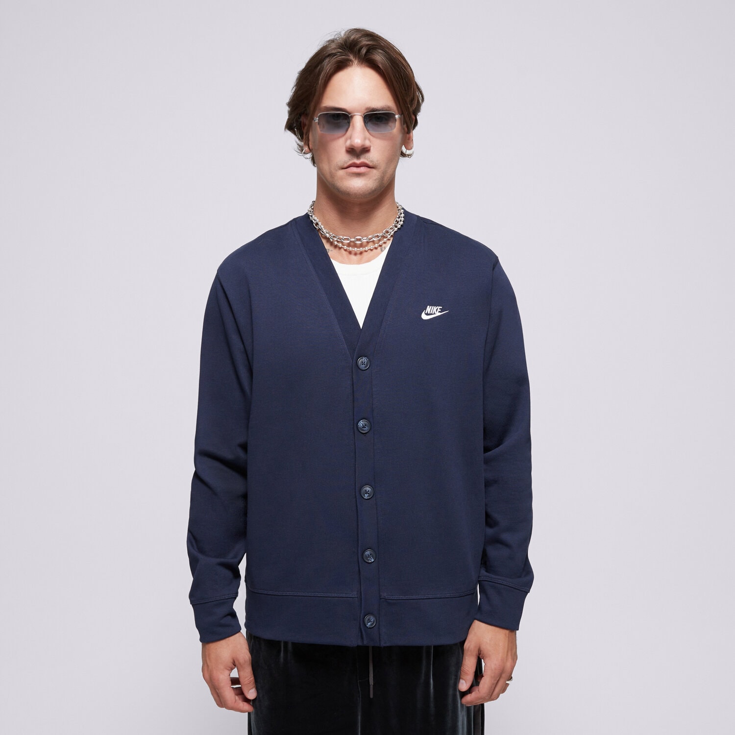 Bărbați bluză NIKE PULOVĂR NIKE CLUB FN3898-451 Bleumarin