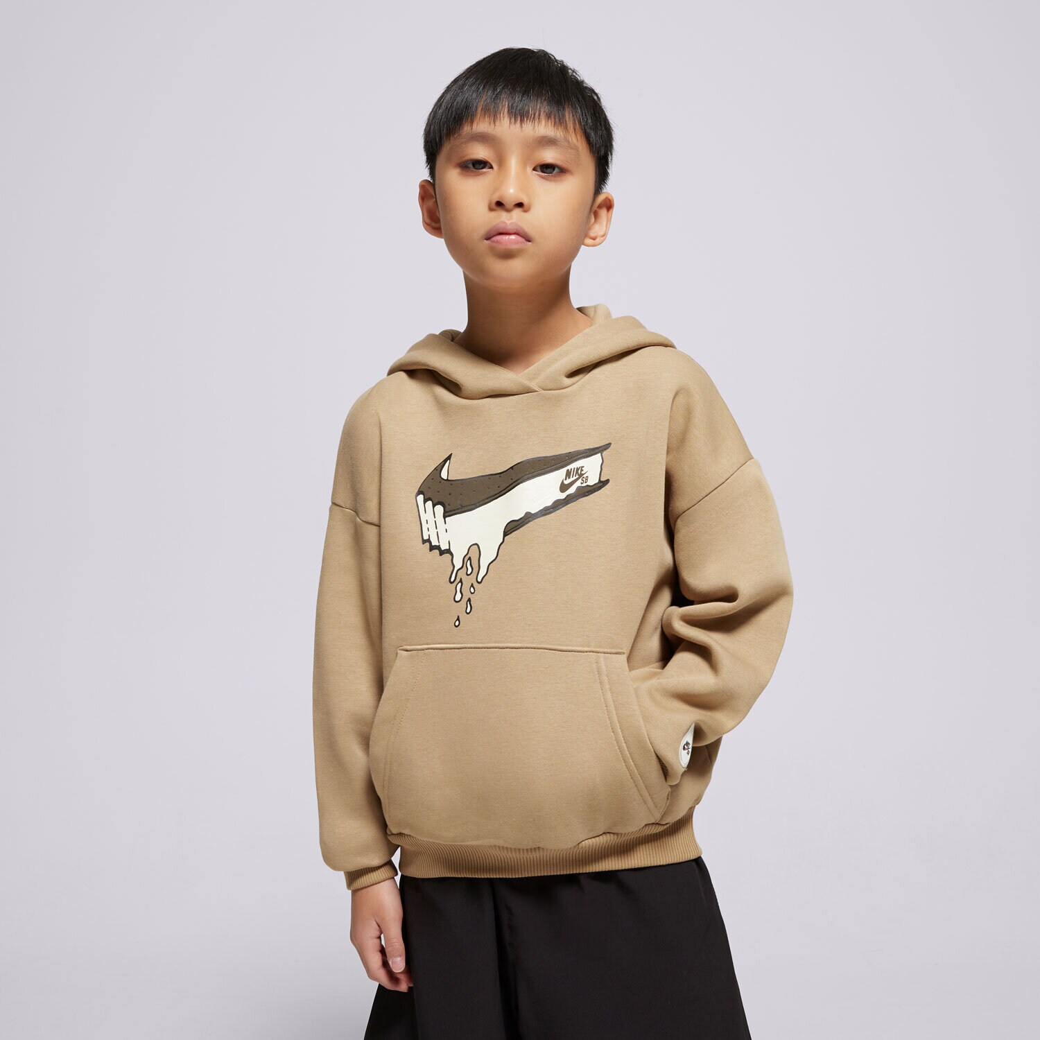 Copii bluză NIKE BLUZĂ CU GLUGĂ K NIKE SB FLC HOODIE BOY HF8801-297 Verde