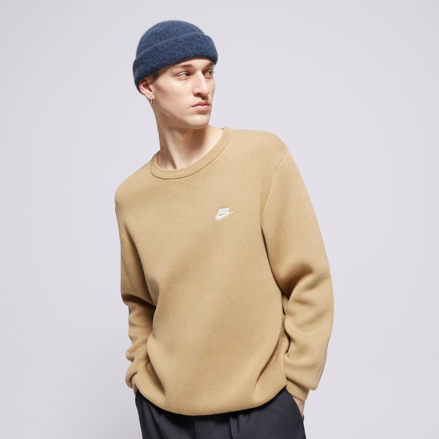 Bărbați bluză NIKE PULOVĂR NIKE SPORTSWEAR CLUB FQ2912-297 Bej