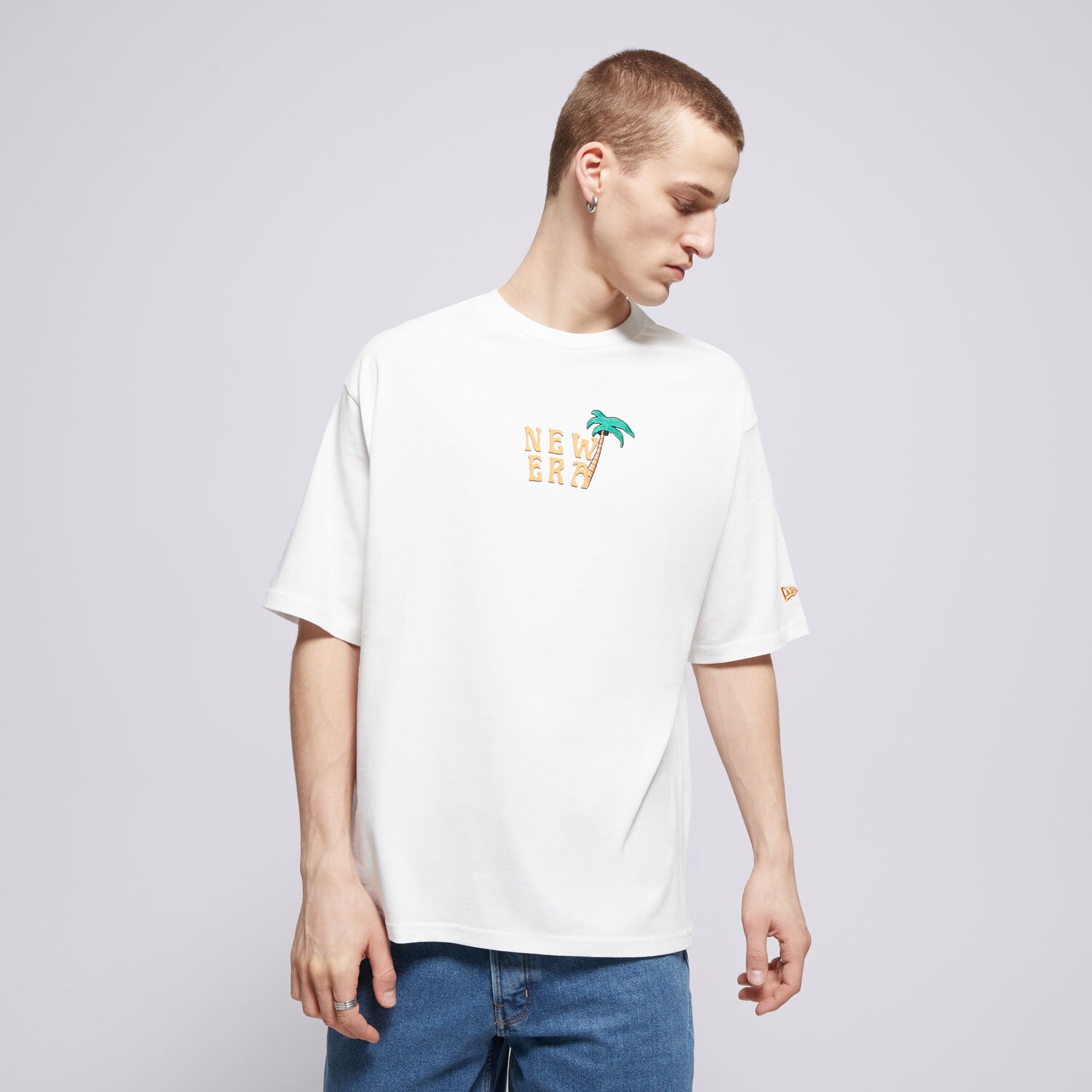 Bărbați tricou NEW ERA TRICOU NE DRINK GRAPHIC OS NONE 60596303 Alb