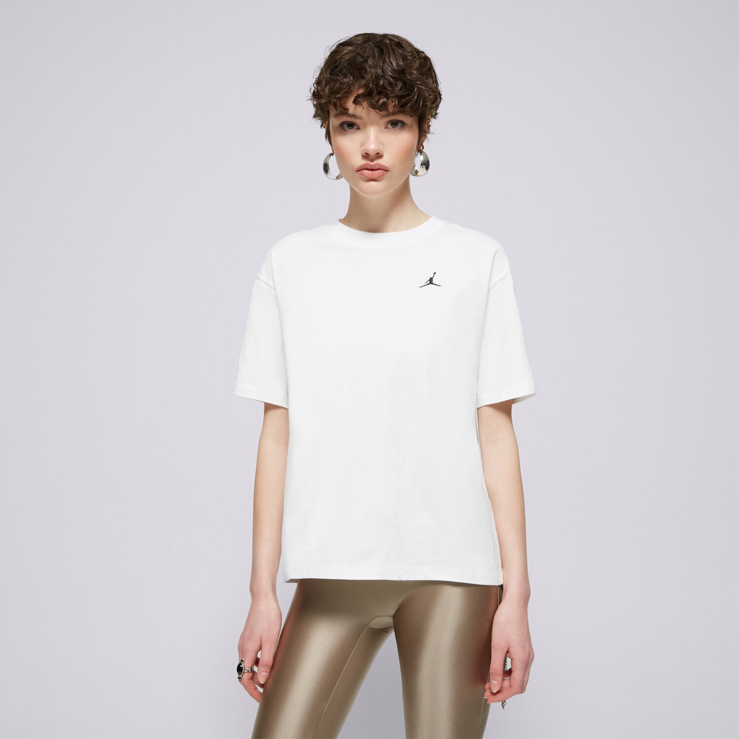 Femei tricou JORDAN TRICOU W J ESSEN GF TEE CORE 23 FN4500-101 Alb