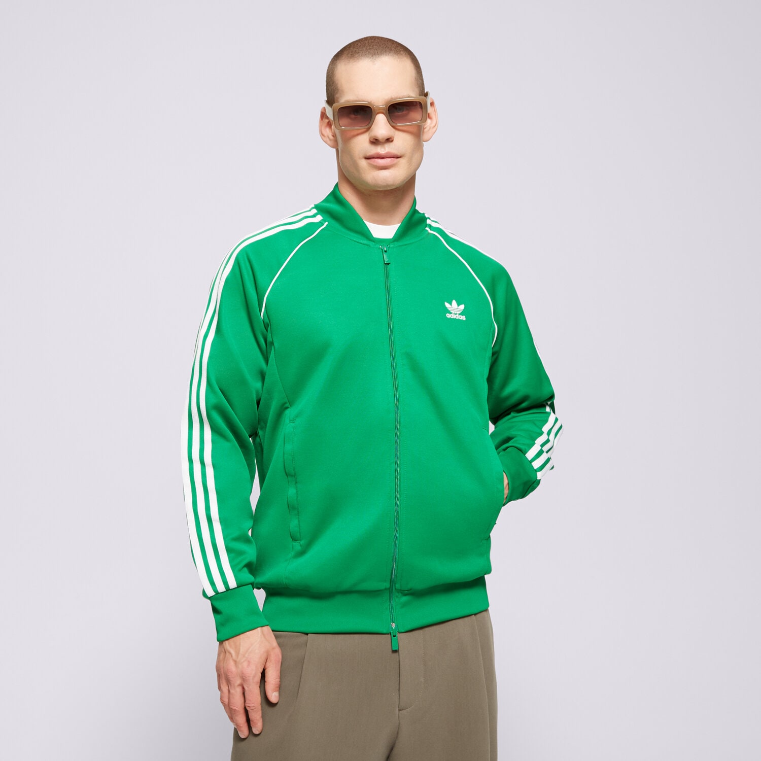 Bărbați bluză ADIDAS BLUZĂ SST TT IK3514 Verde