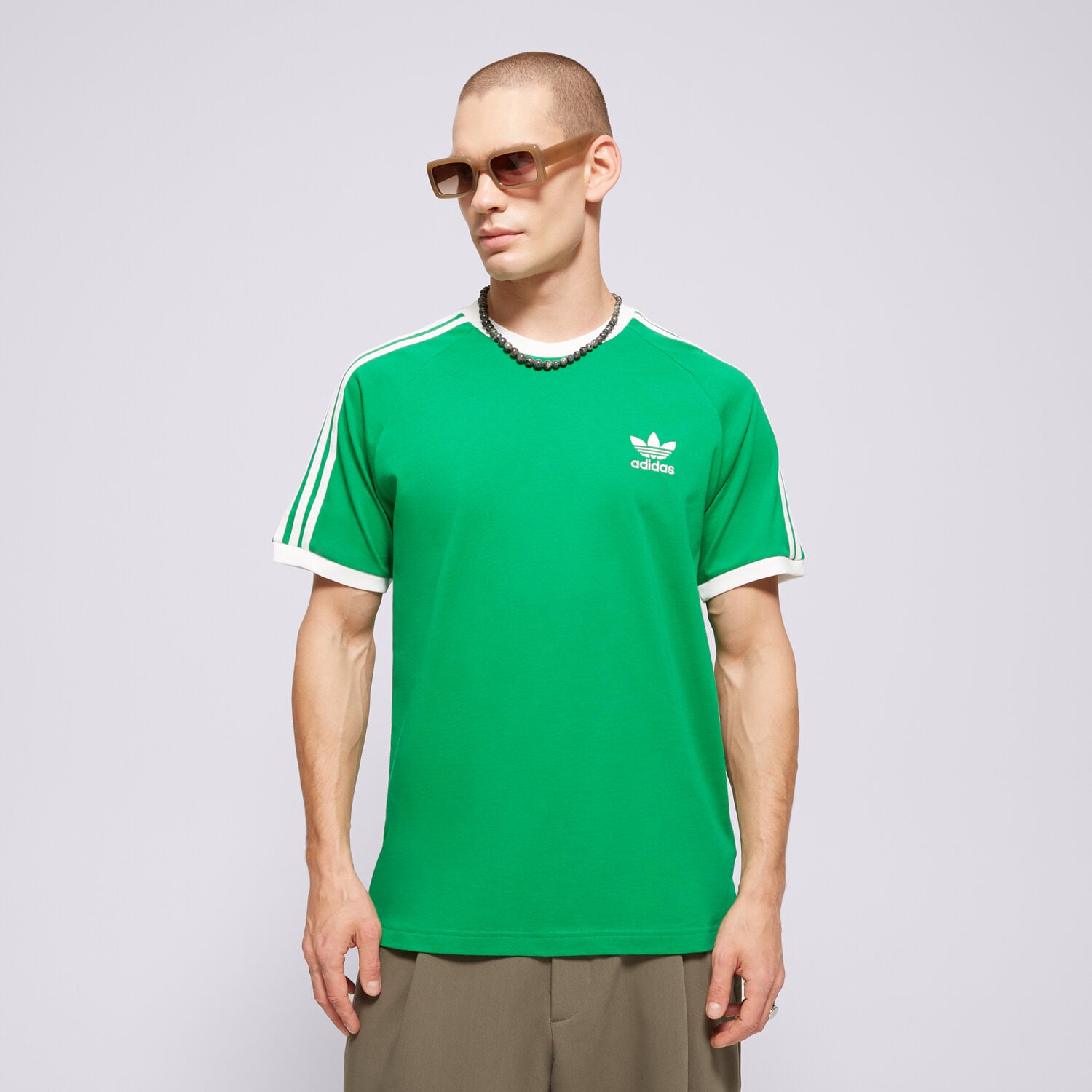 Bărbați tricou ADIDAS TRICOU 3-STRIPES TEE IM0410 Verde