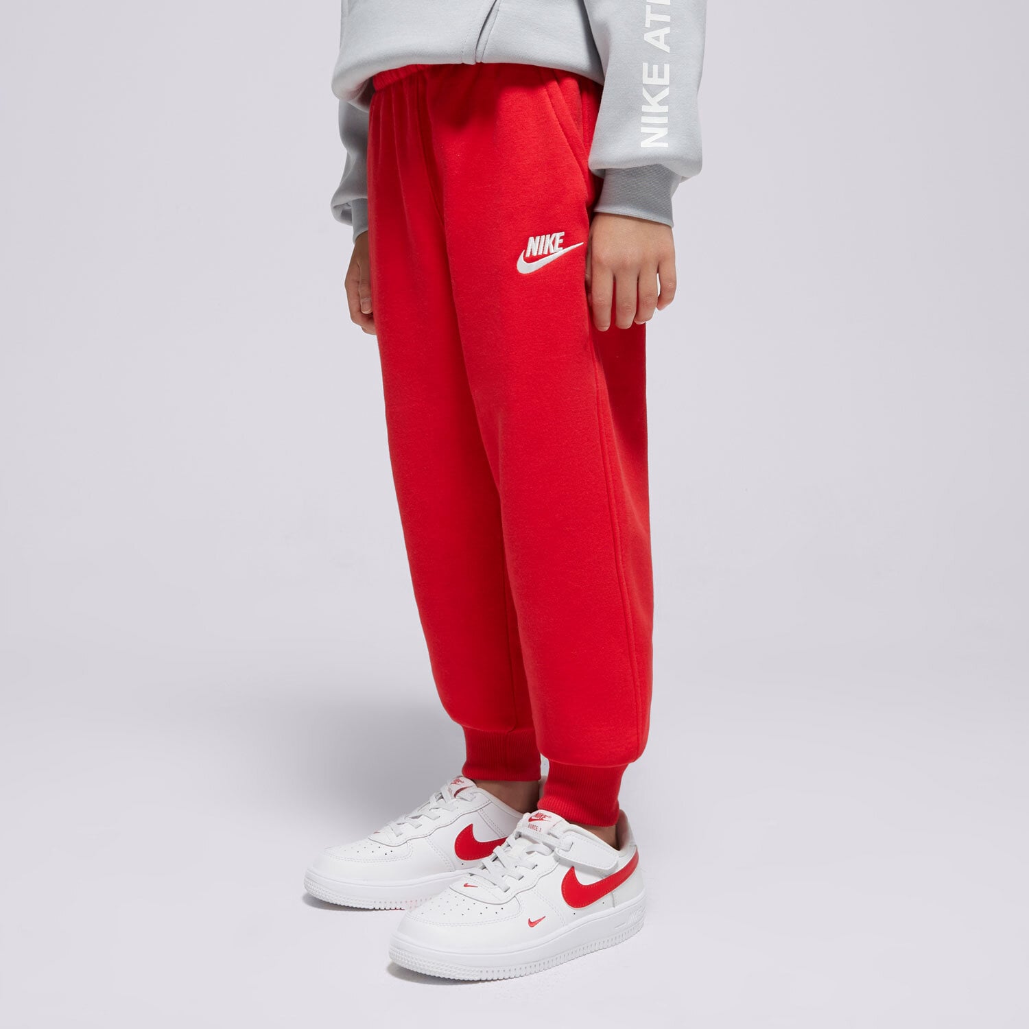 Pantaloni pentru copii NIKE PANTALONI  K NSW CLUB FLC JGGR LBR BOY FD3008-657 Roșu