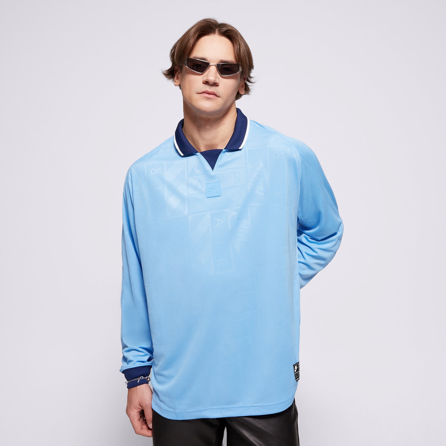 Bărbați tricou NIKE TRICOU M NIKE AIR LS JERSEY HM8987-412 Albastru