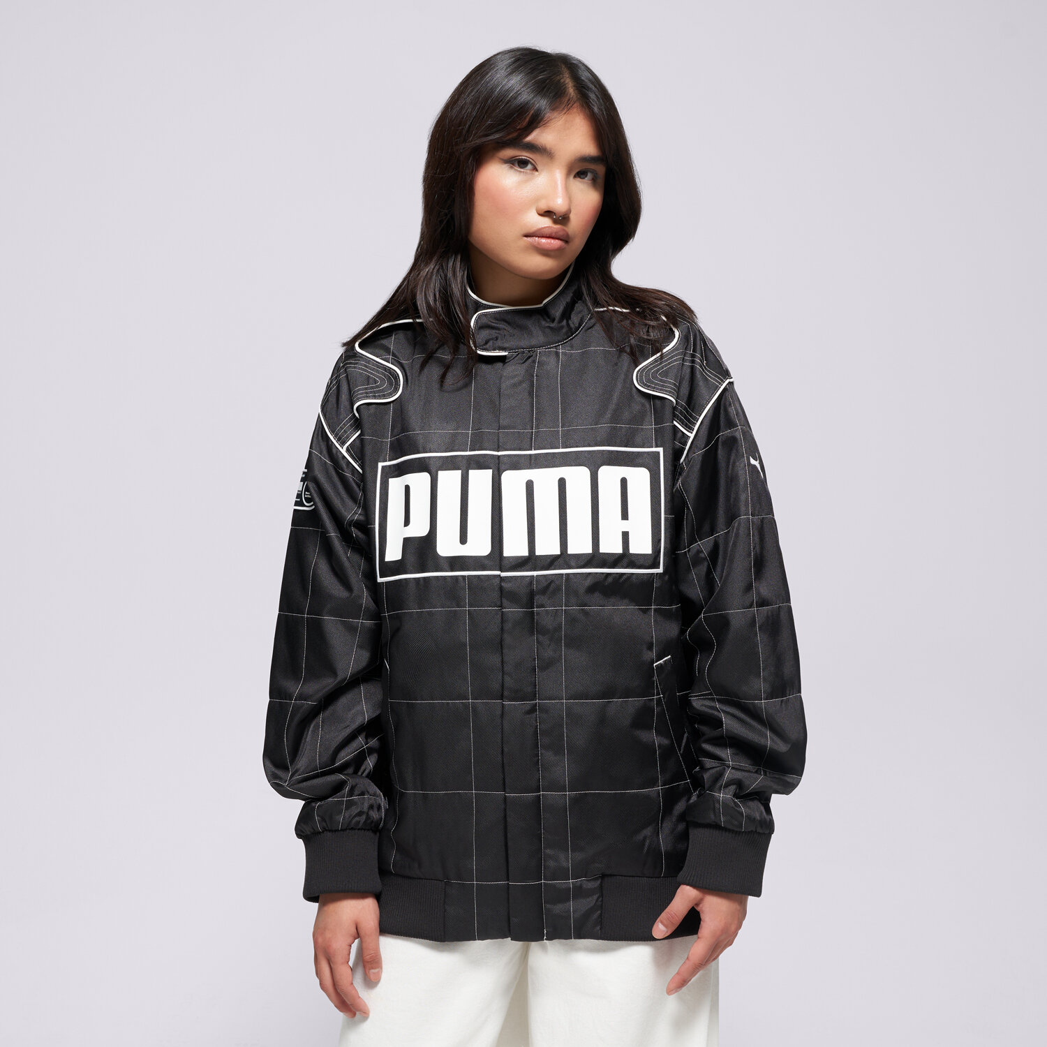 Femei jachetă PUMA JACHETĂ RELAXED RACER JACKET 629914 01 Negru