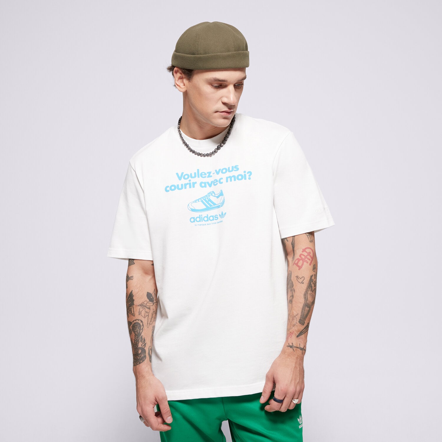 Bărbați tricou ADIDAS TRICOU GRFX TEE JC8365 Alb
