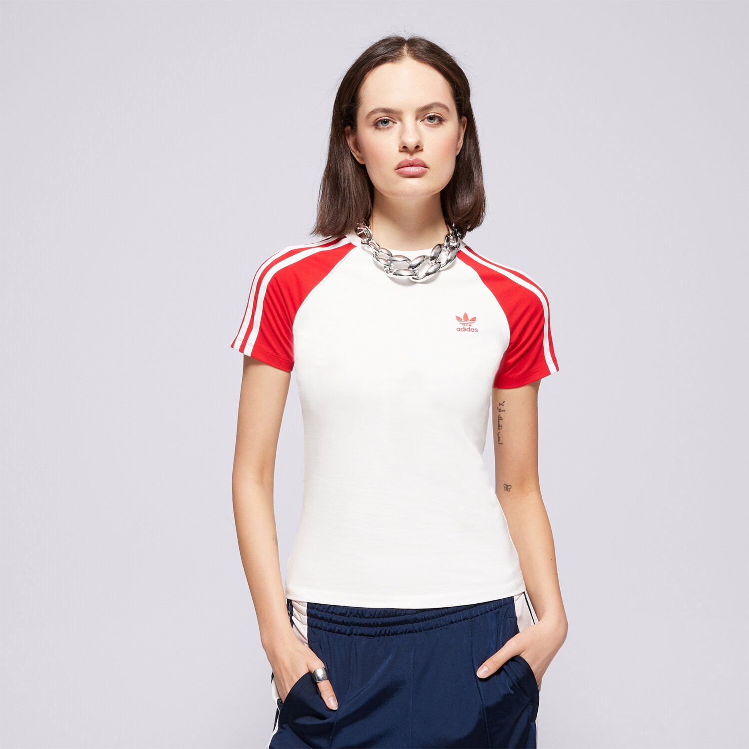 Femei tricou ADIDAS TRICOU 3S SLIM TEE JD0835 Alb