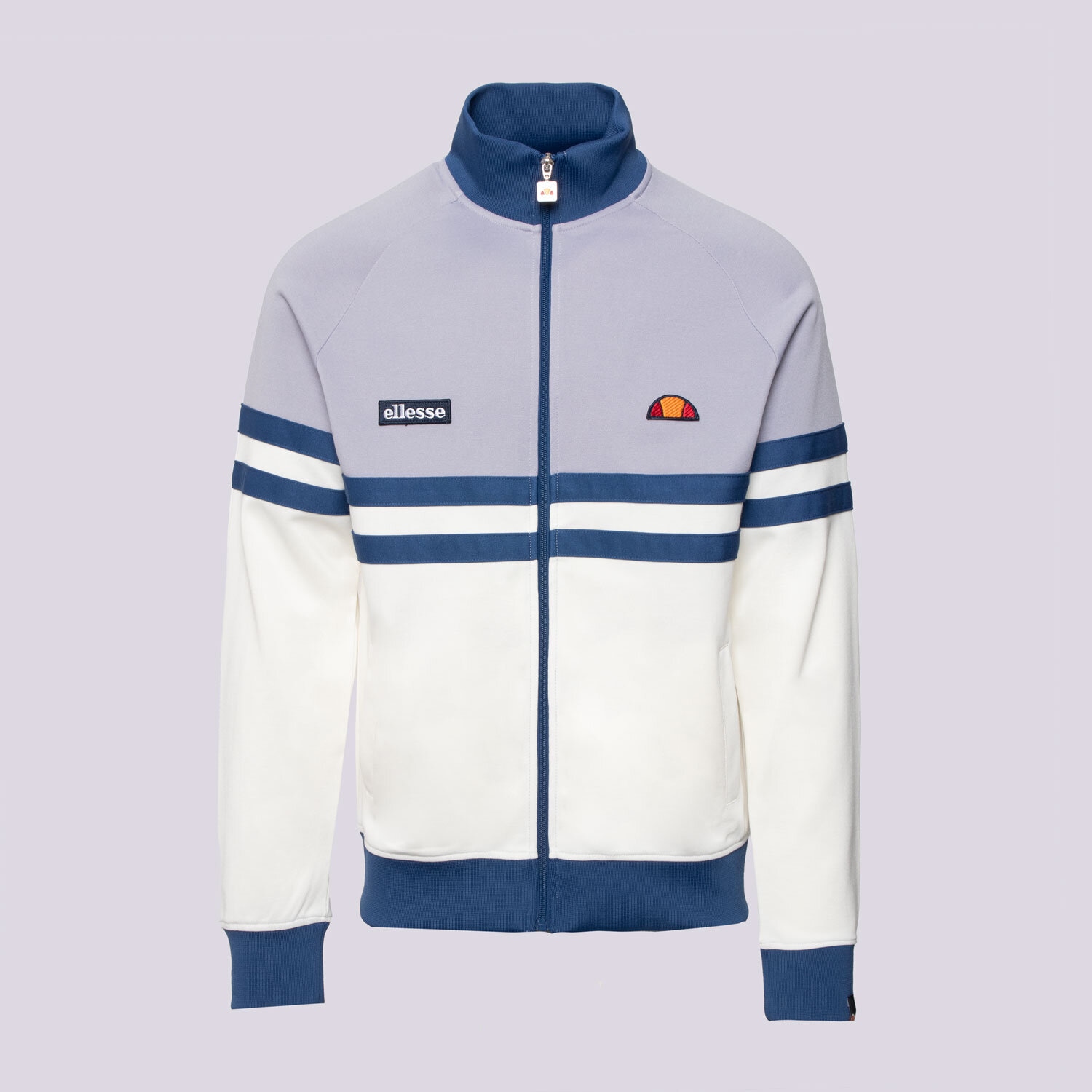 Bărbați bluză ELLESSE BLUZĂ RIMINI LVNDR/OFF WHT TRACK TOP SHZ00892270 Violet