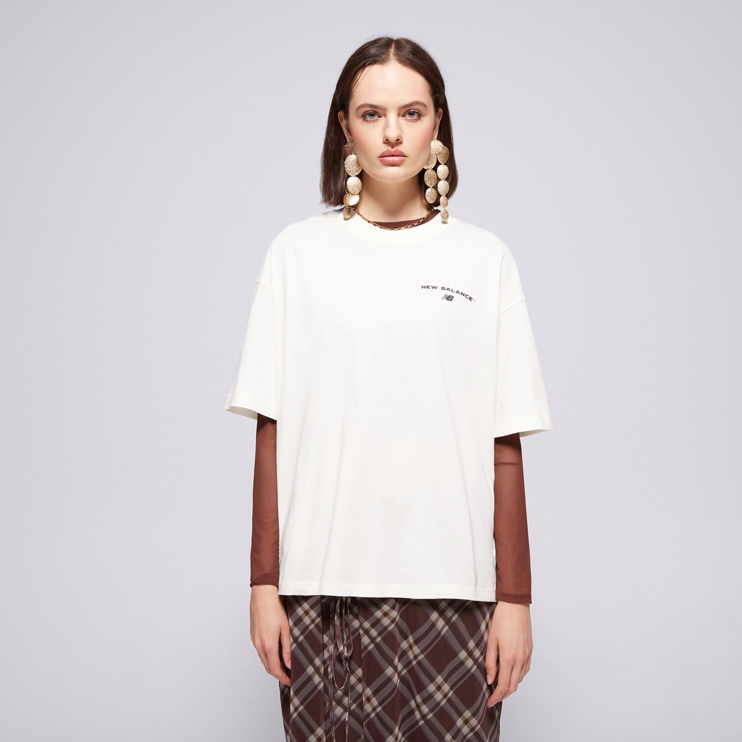 Femei tricou NEW BALANCE TRICOU REIMAGINED OVERSIZED WT51529SST cremă