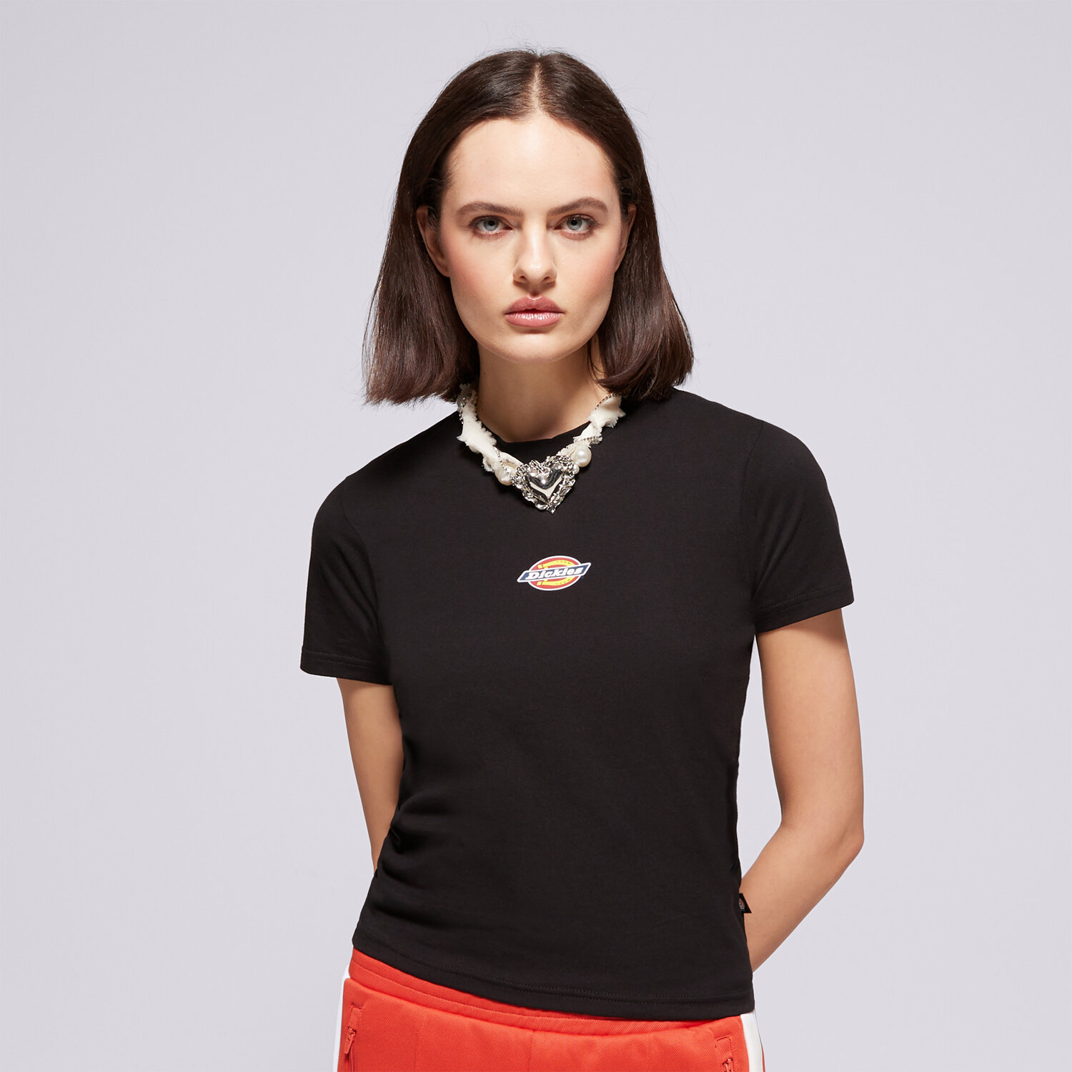 Femei tricou DICKIES TRICOU MAPLE VALLEY REG TEE W DK0A4ZAOBLK1 Negru