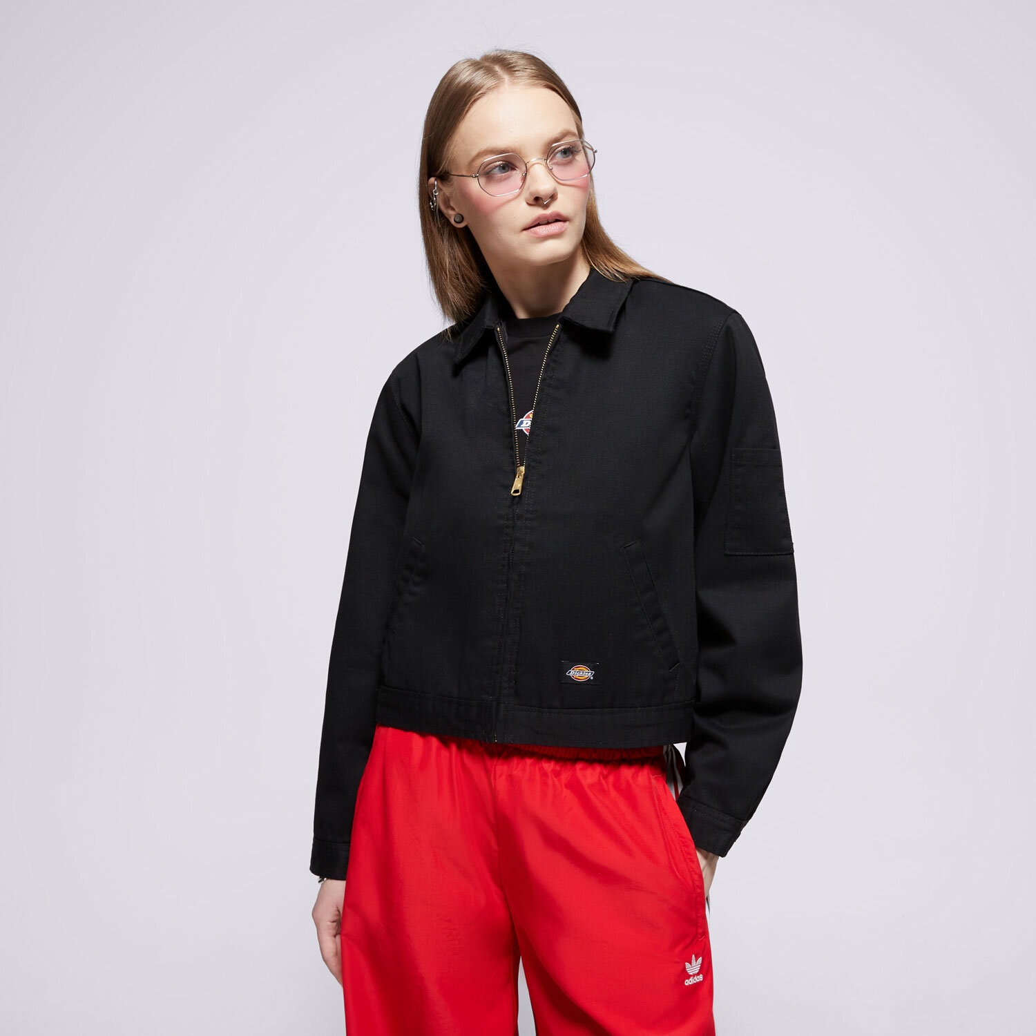 Femei jachetă DICKIES JACHETĂ LINED EISENHOWER CROP W REC DK0A4Z23BLK1 Negru