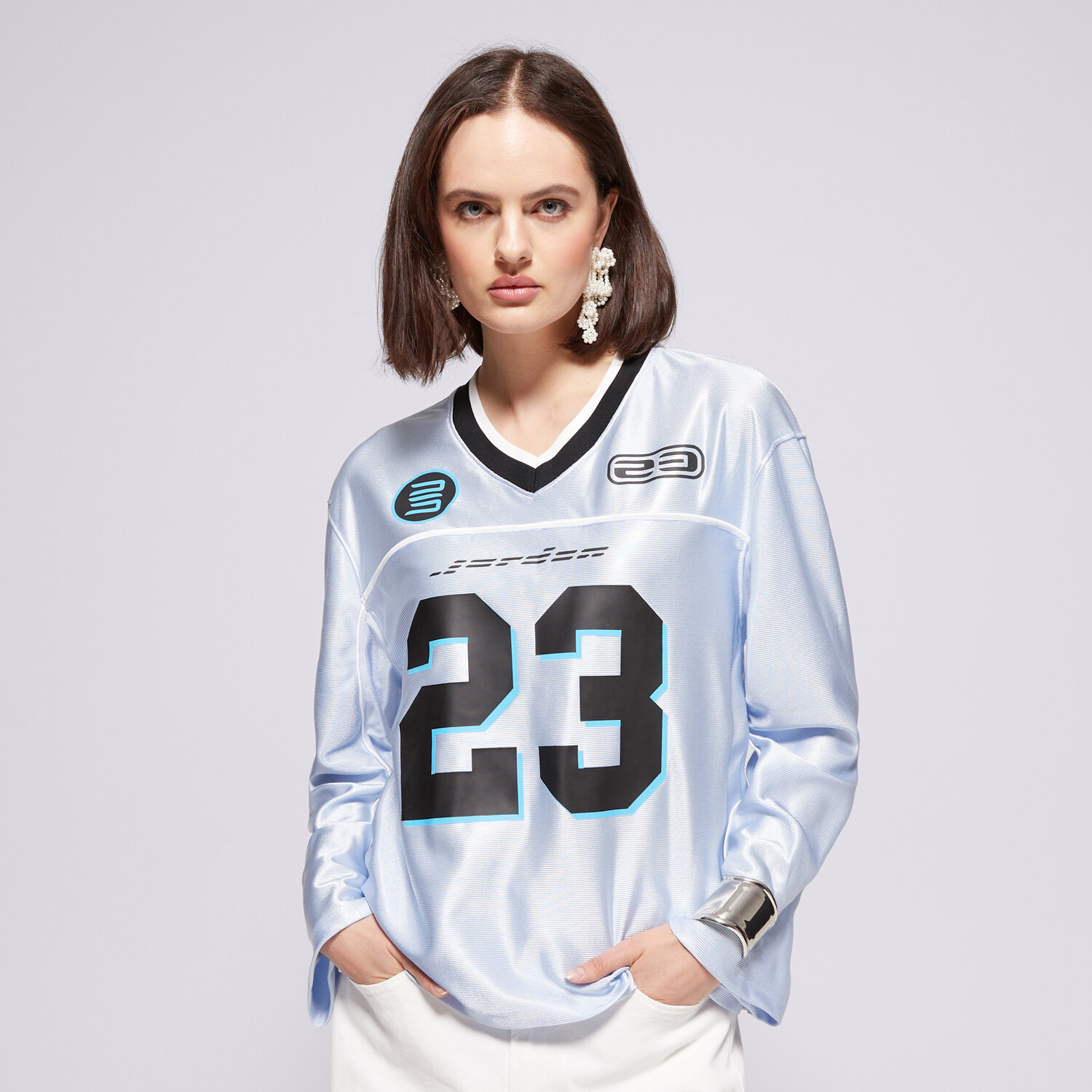 Femei tricou JORDAN TRICOU LS JRSY TOP HF9459-407 Albastru