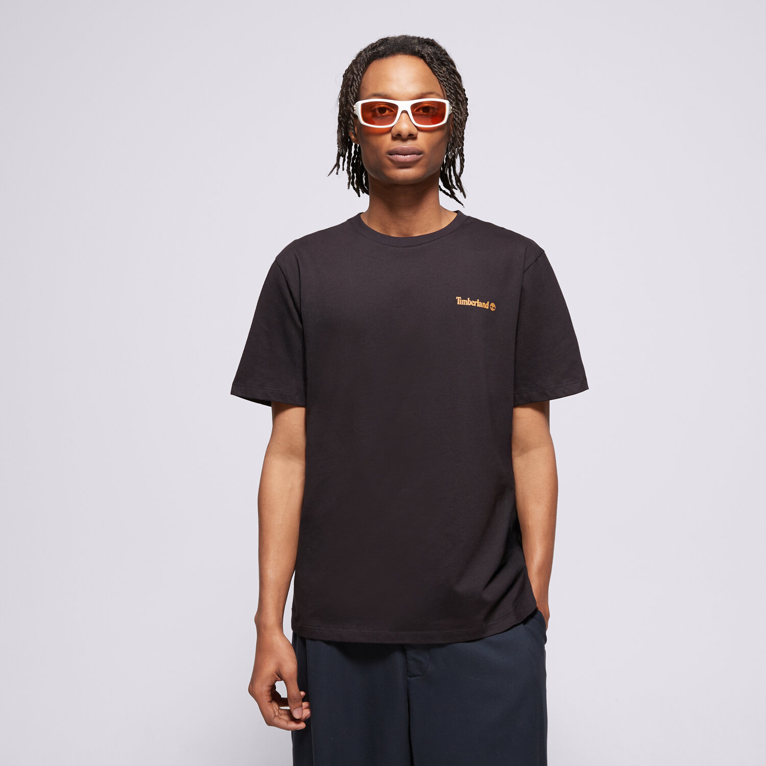 TIMBERLAND TRICOU FRONT AND BACK LOGO TB0A2PSA0011 Negru | Bărbați ...