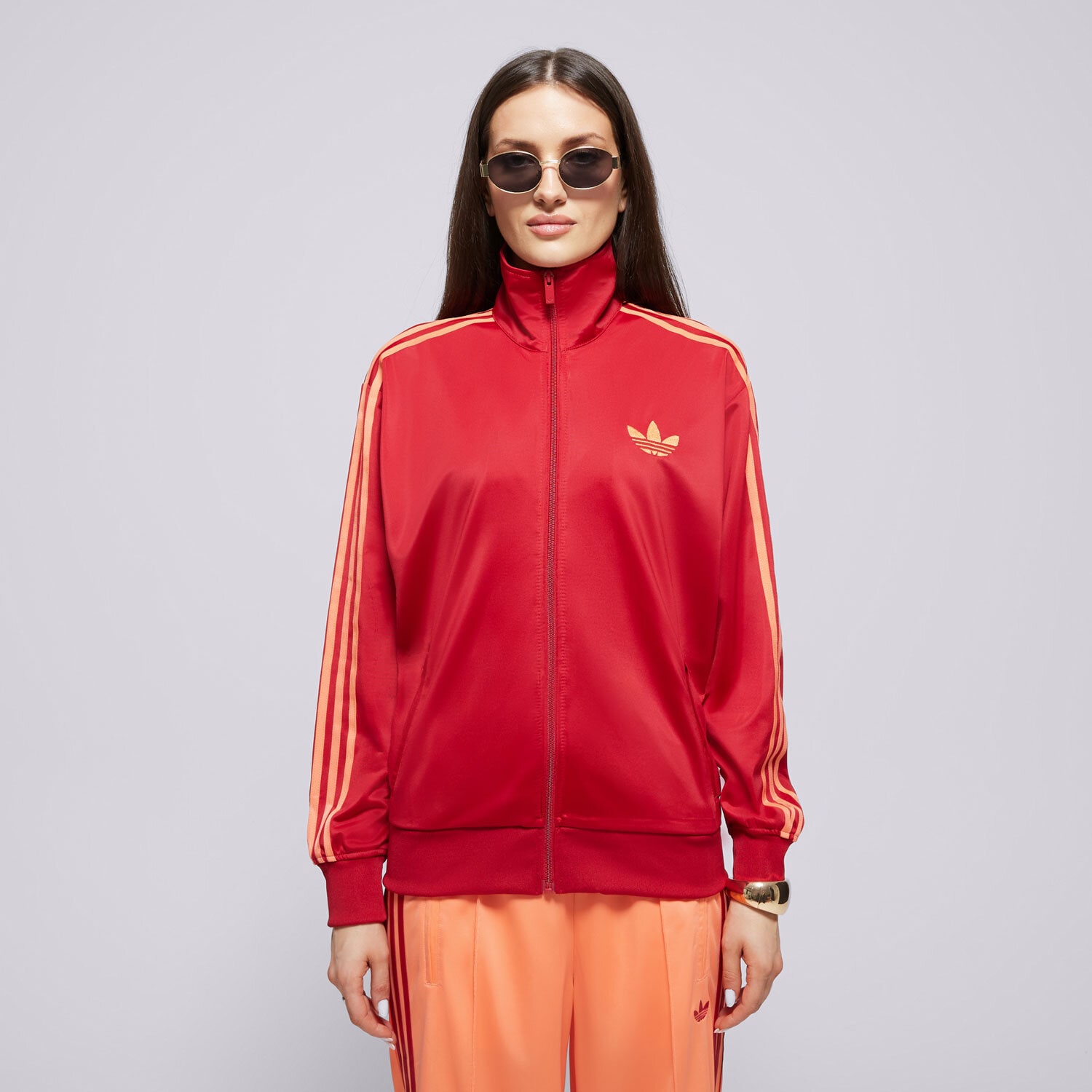 Femei bluză ADIDAS BLUZĂ FBIRD LOOSE JP2295 Bordo