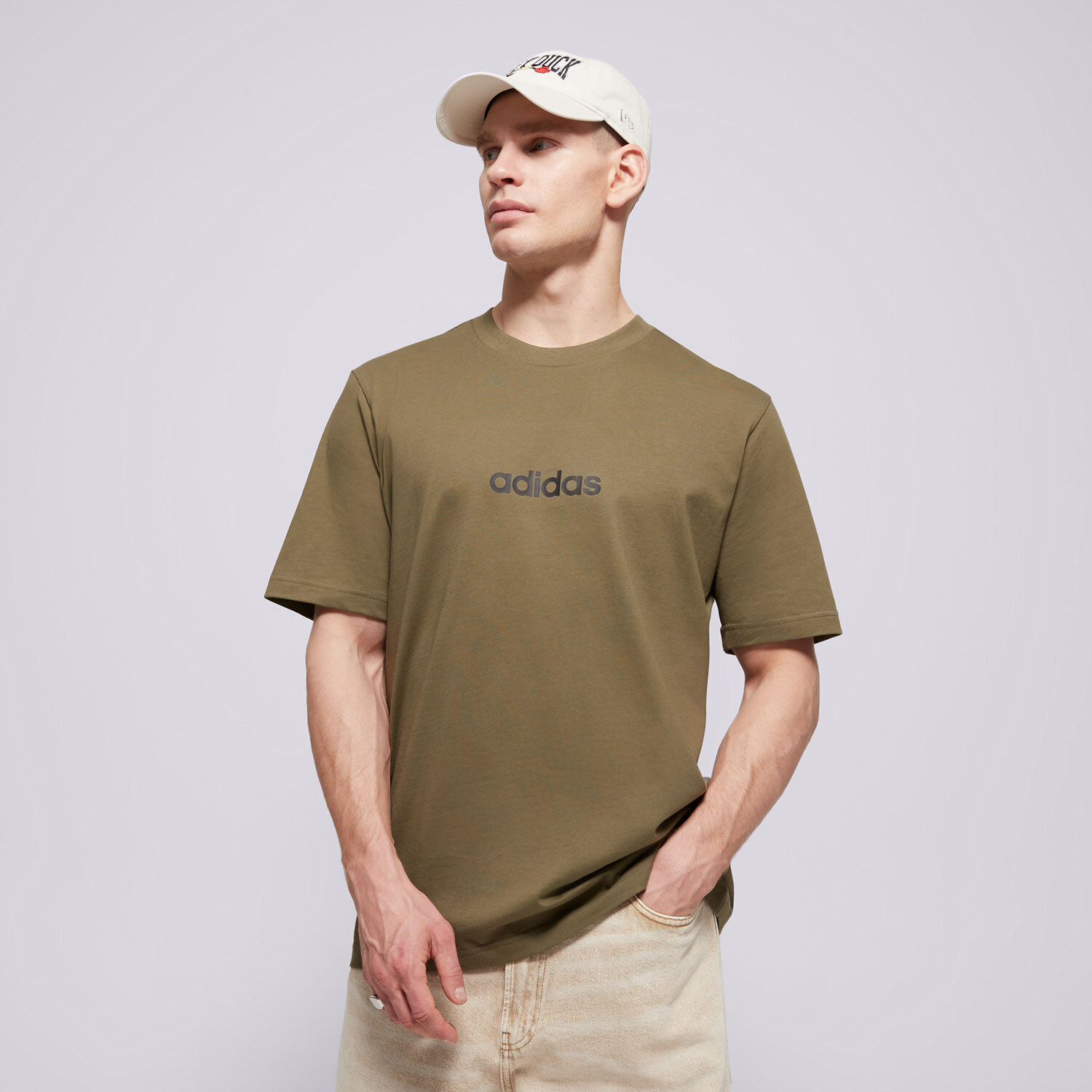 Bărbați tricou ADIDAS TRICOU M LIN SJ T JE9001 Kaki