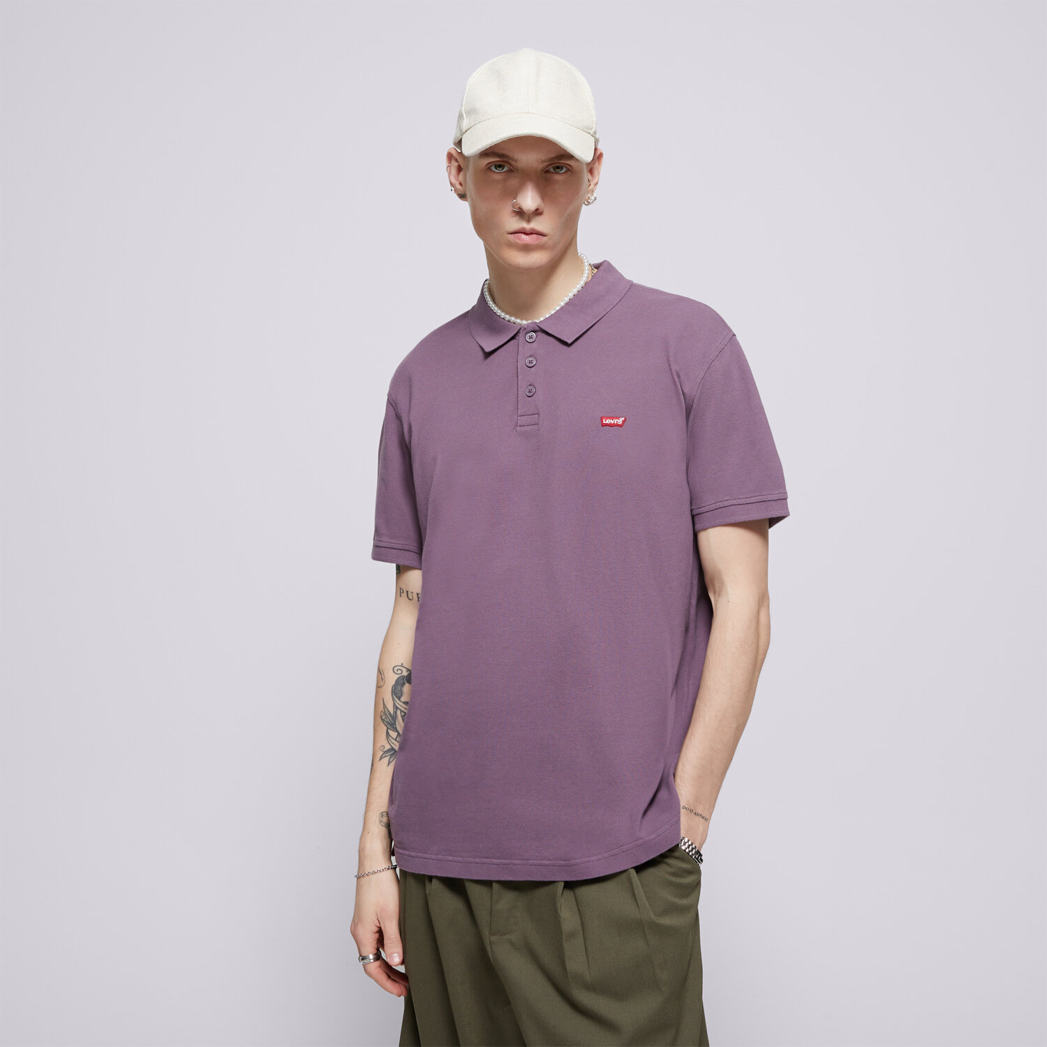 Bărbați tricou LEVI'S POLO LEVIS HM POLO BLUES 35883-0270 Violet