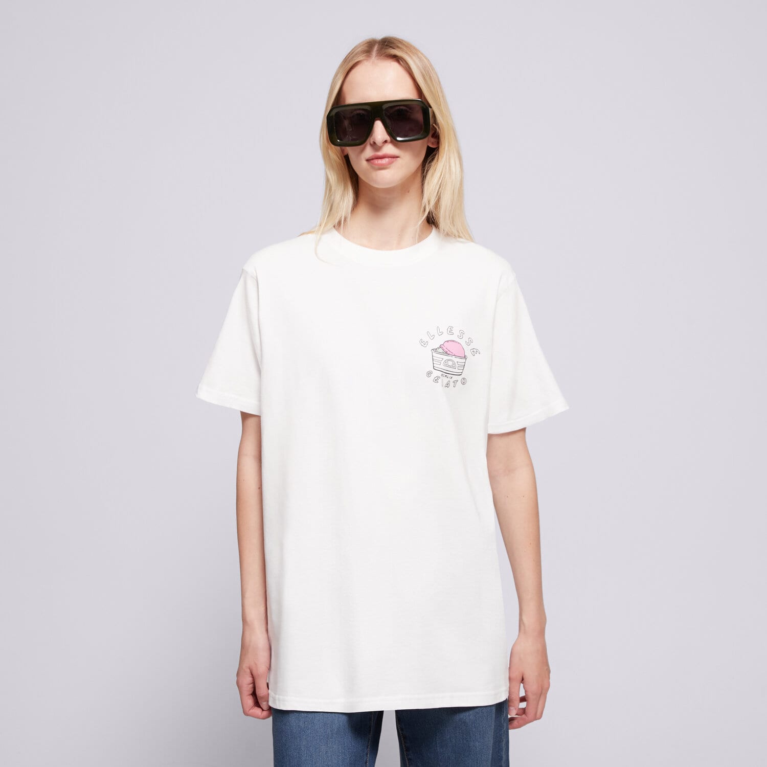 Femei tricou ELLESSE TRICOU LA STREGA TEE WHT SGZ21999908 Alb