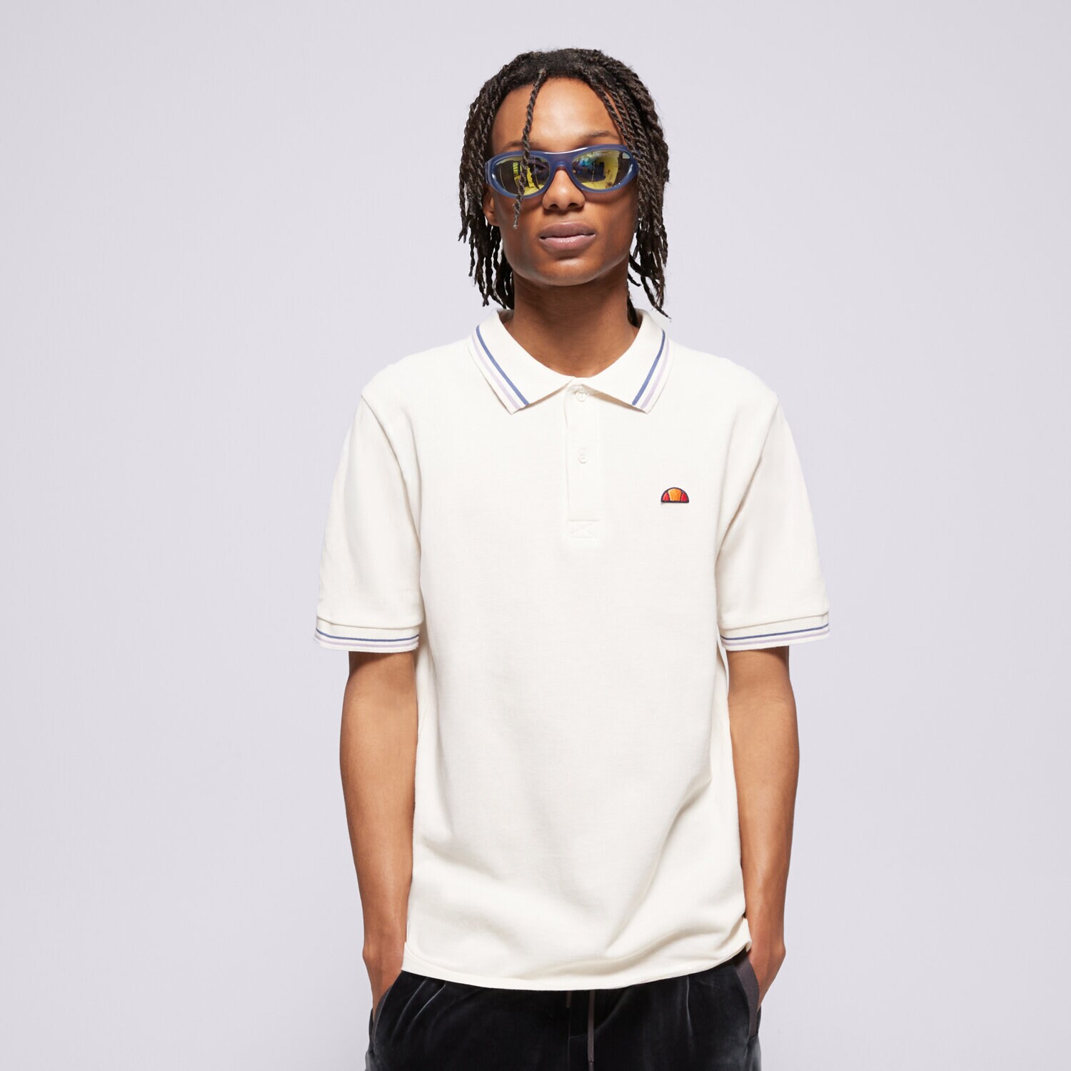 Bărbați tricou ELLESSE POLO ROOKS POLO SHIRT OFF WHT SHZ18077904 Bej