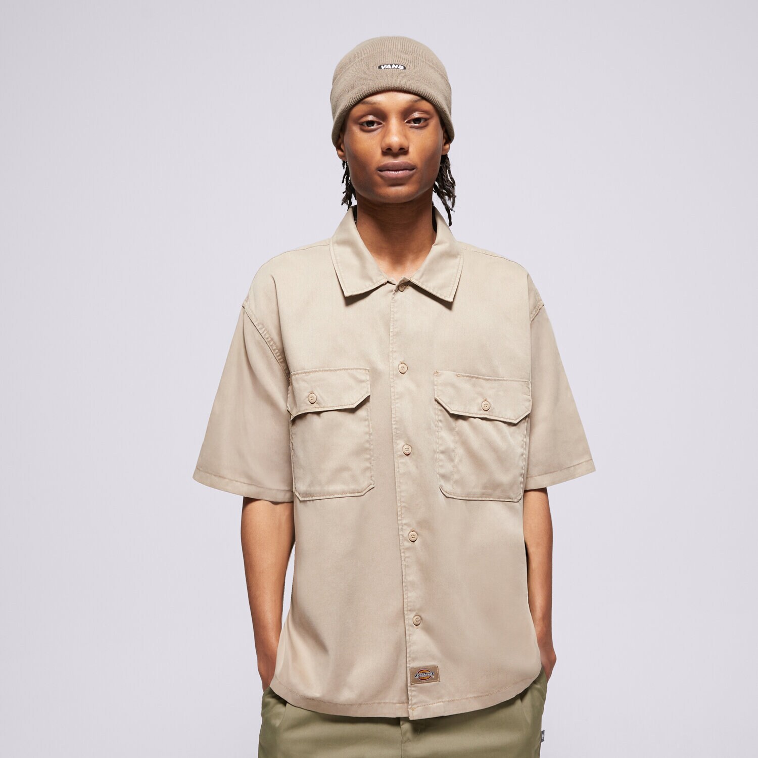 Bărbați tricou DICKIES CĂMAșĂ UNIONVILLE GD WORK SHIRT SS DK0A4Z7Q0DS1 Bej