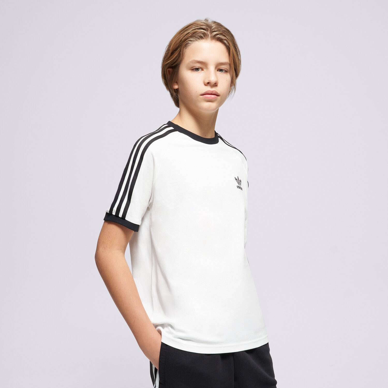 Copii tricou ADIDAS TRICOU 3STRIPES TEE JE0515 Alb