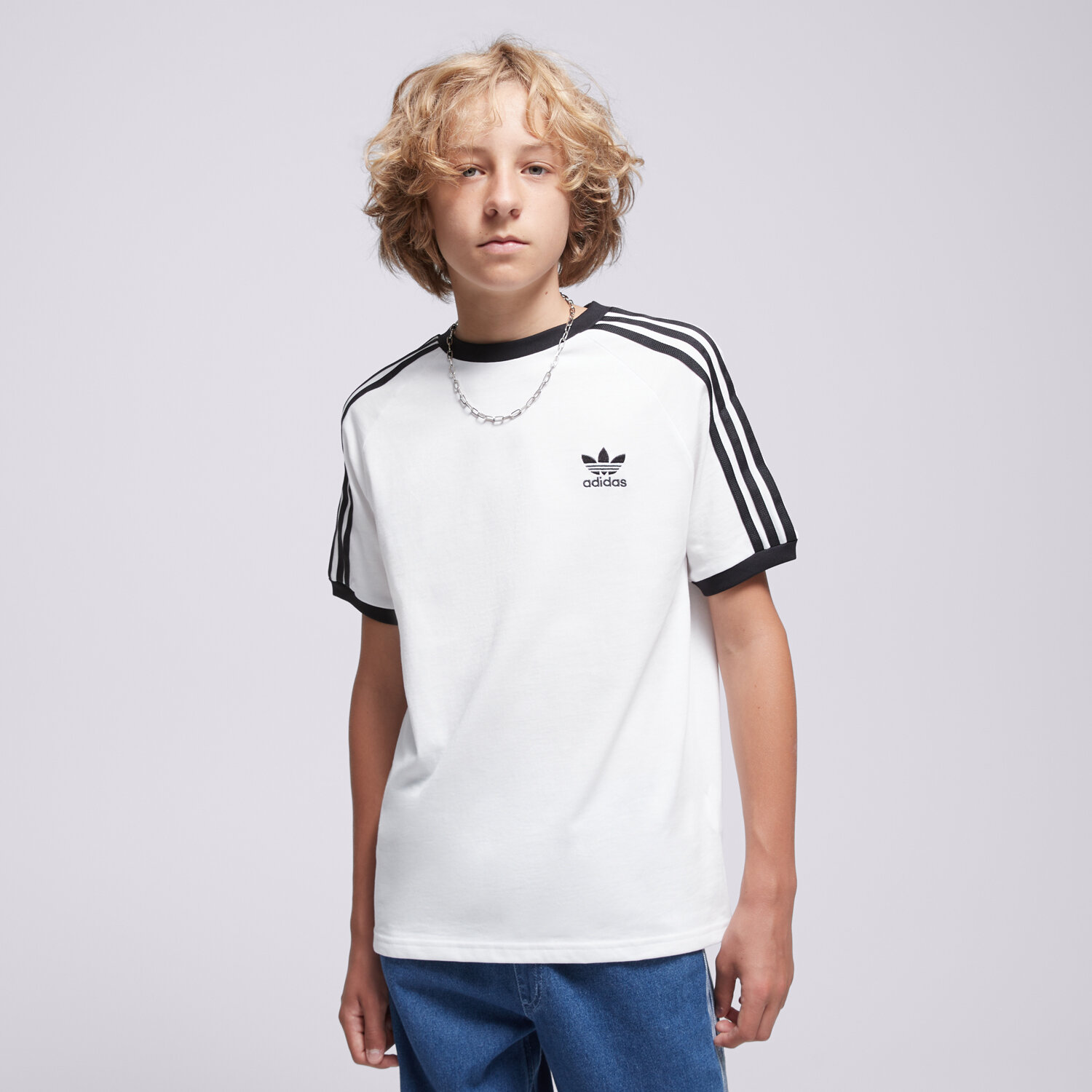 Copii tricou ADIDAS TRICOU 3STRIPES TEE JE0515 Alb