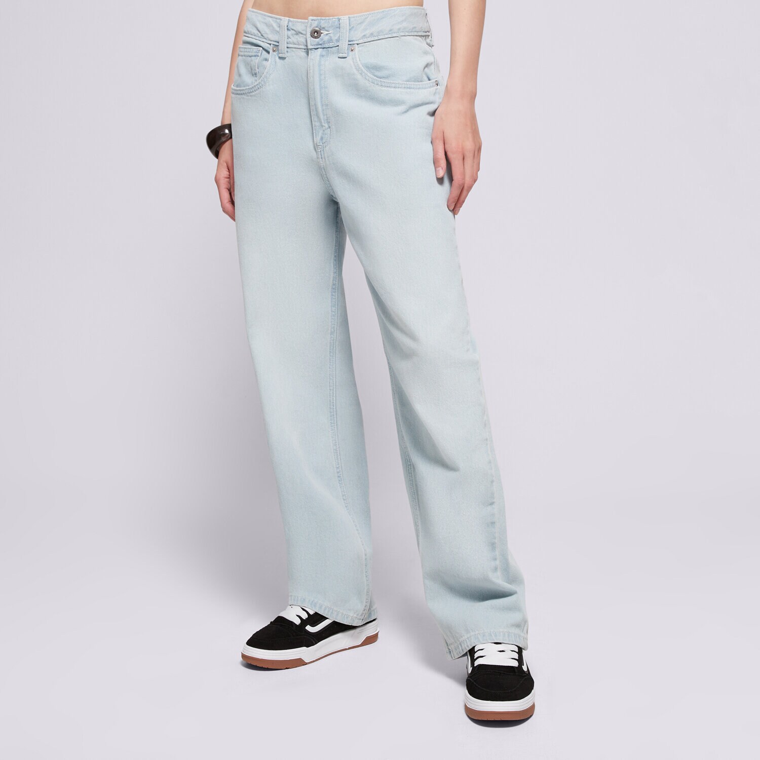 Femei pantaloni VANS PANTALONI  SIRELLE 5 POCKET PUDDLE PANTS VN000MB5TTJ1 Albastru