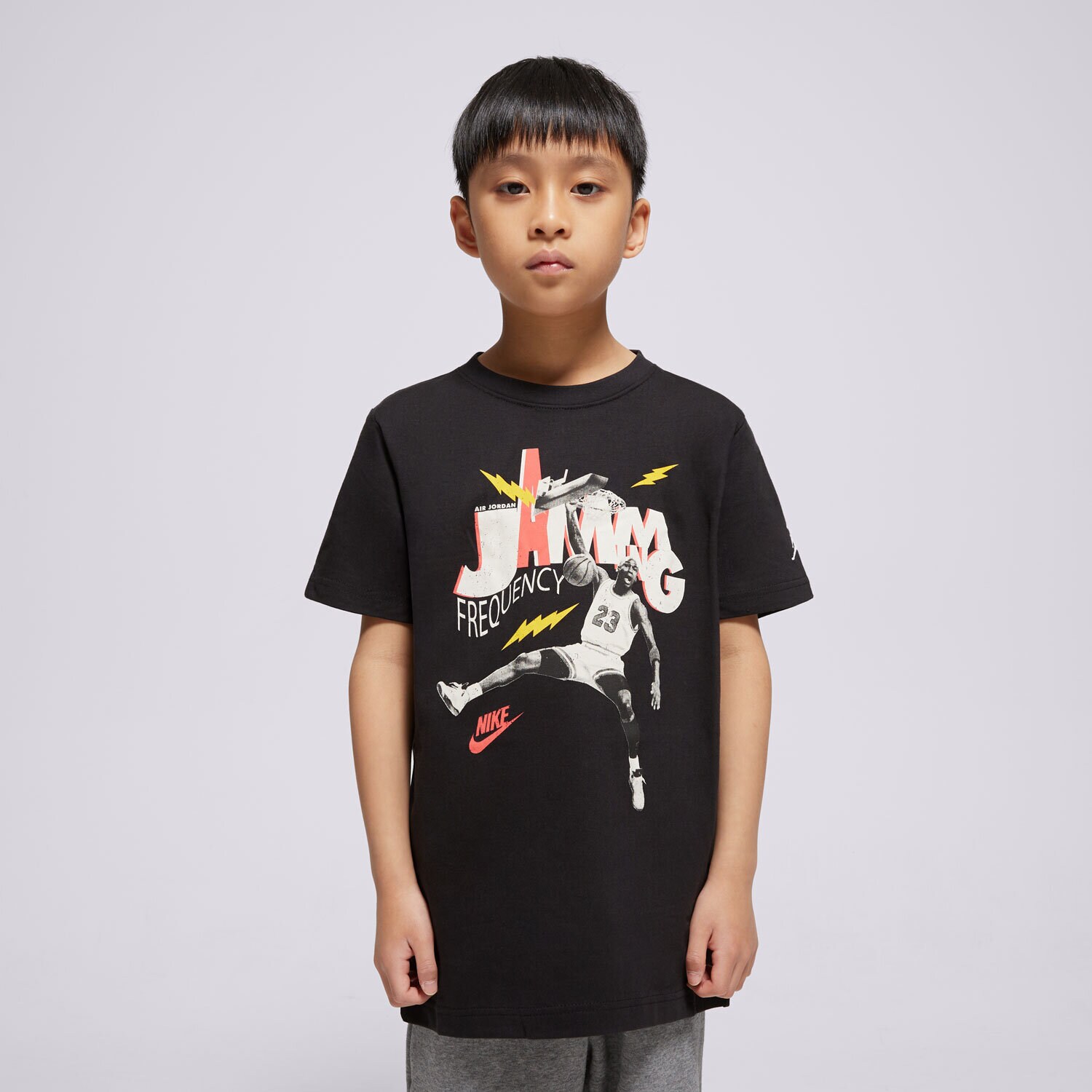 Copii tricou JORDAN TRICOU JDB MJ JAMMING SS TEE BOY 95D819-023 Negru