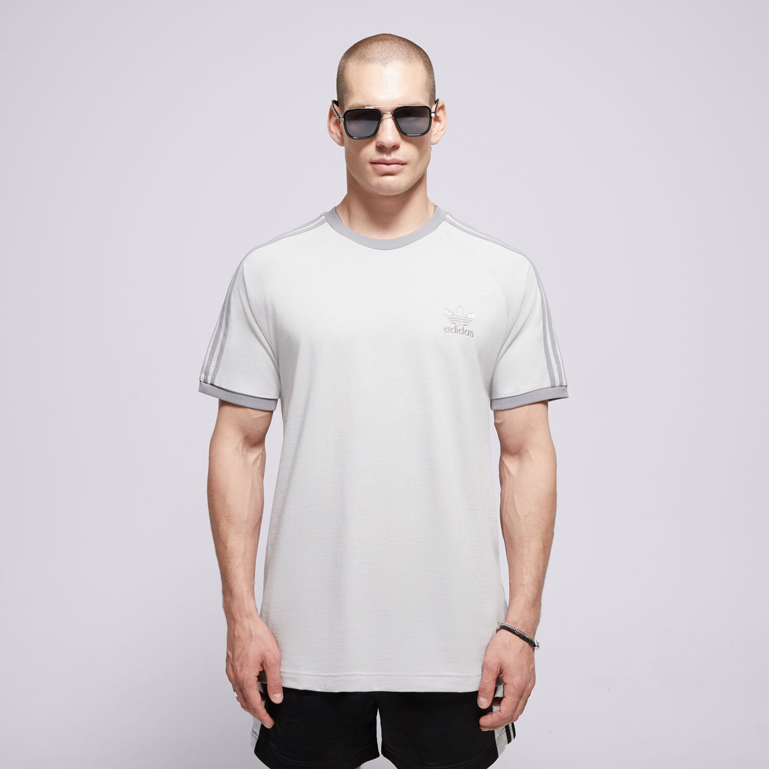 Bărbați tricou ADIDAS TRICOU 3-STRIPES TEE JN7016 Gri