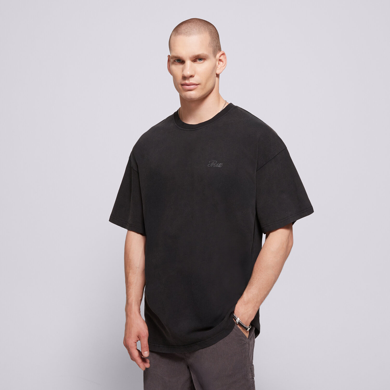 Bărbați tricou PROSTO  TRICOU HEX KL251MTEE1023 Gri
